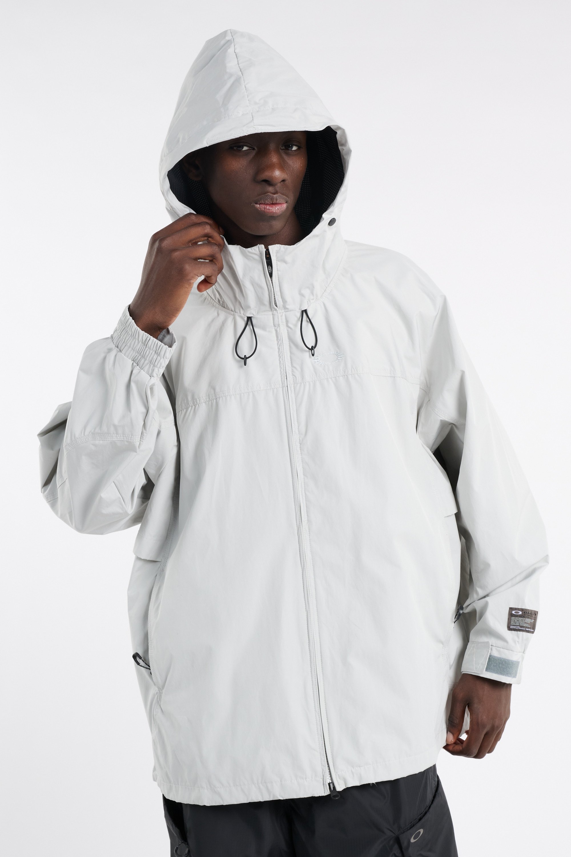 Solid hooded straight jacket | Grey OAKLEY Men