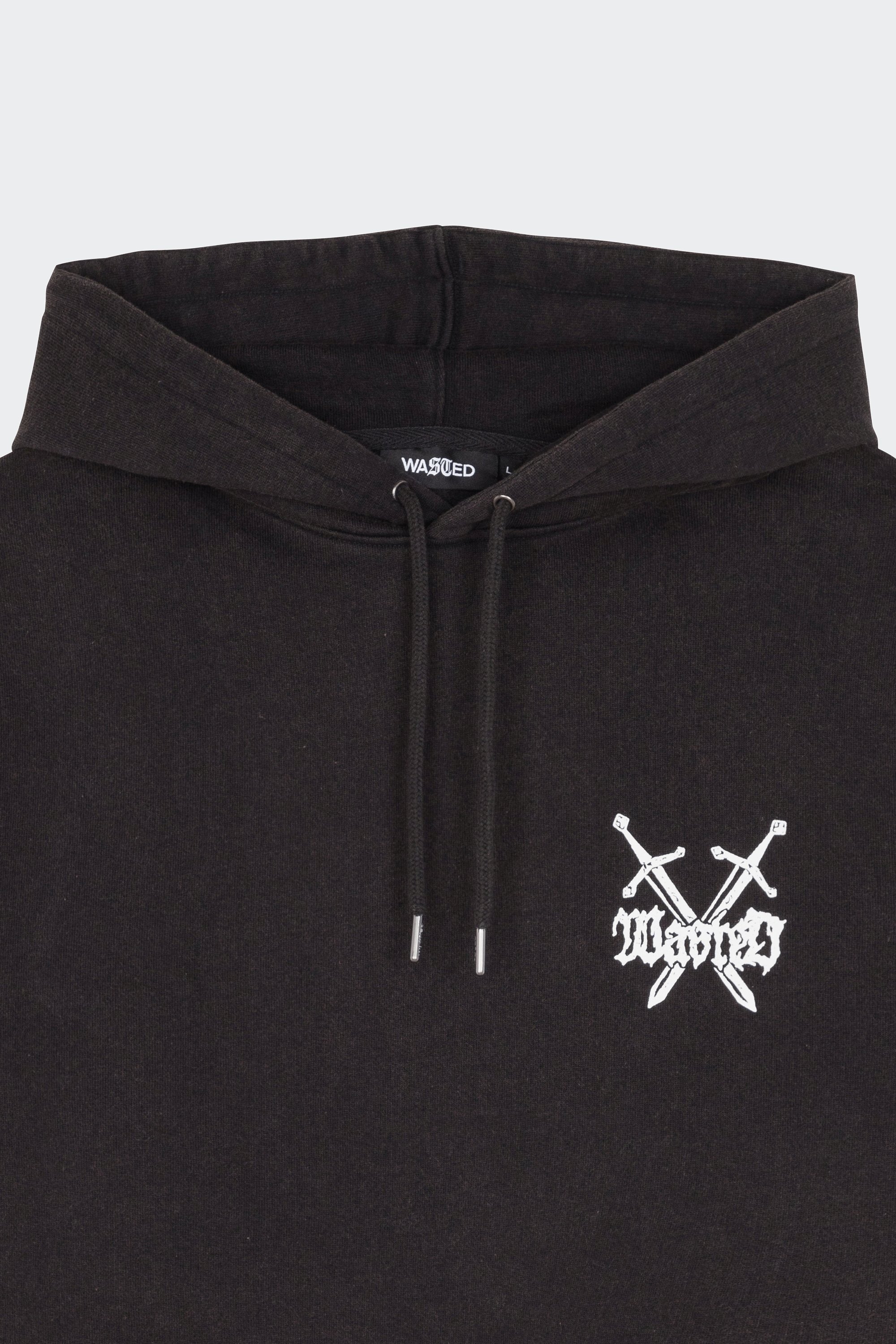 Hoodie | Noir by WASTED Hoodie Noir