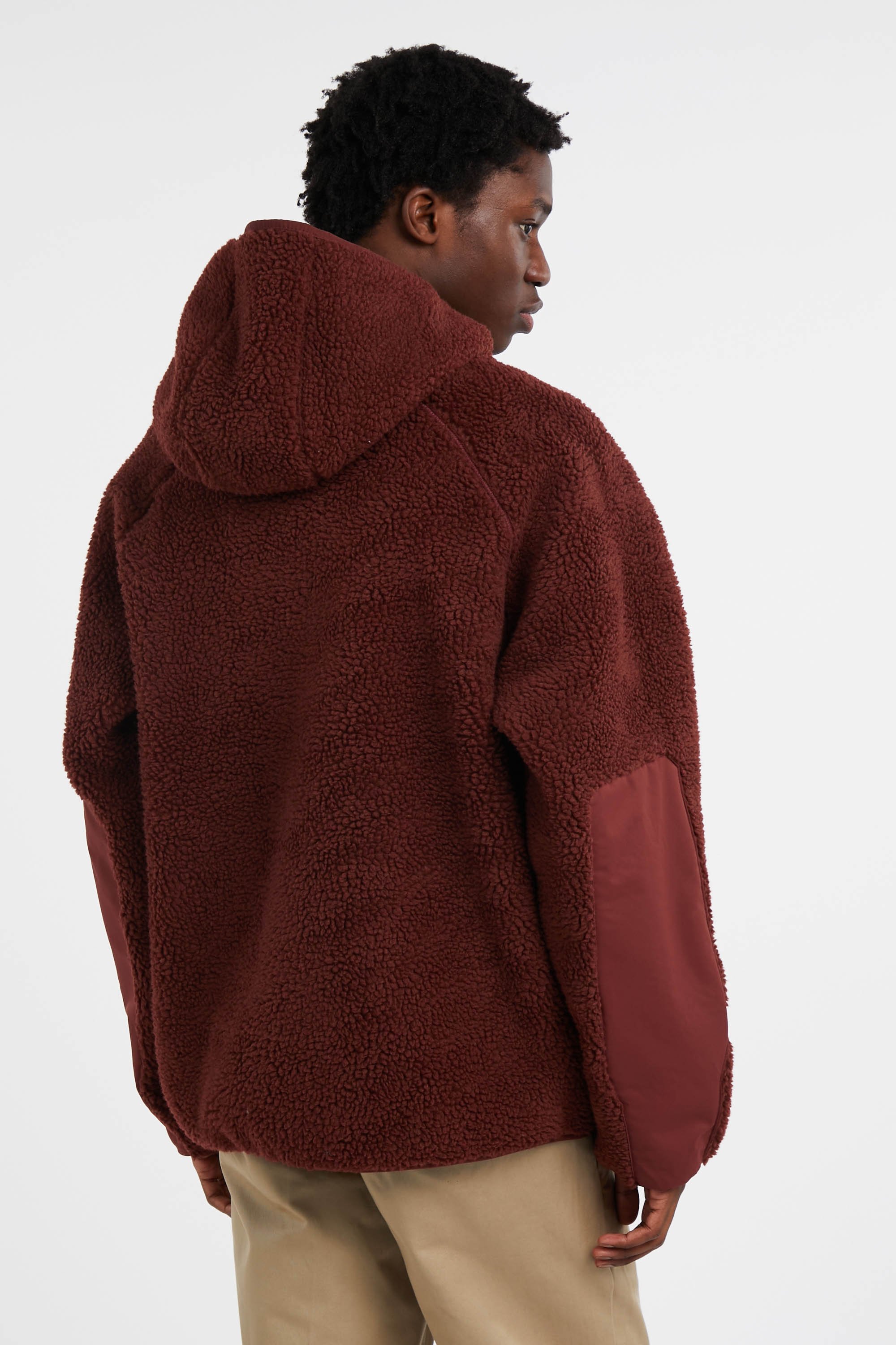 Hoodie zippé Bordeaux