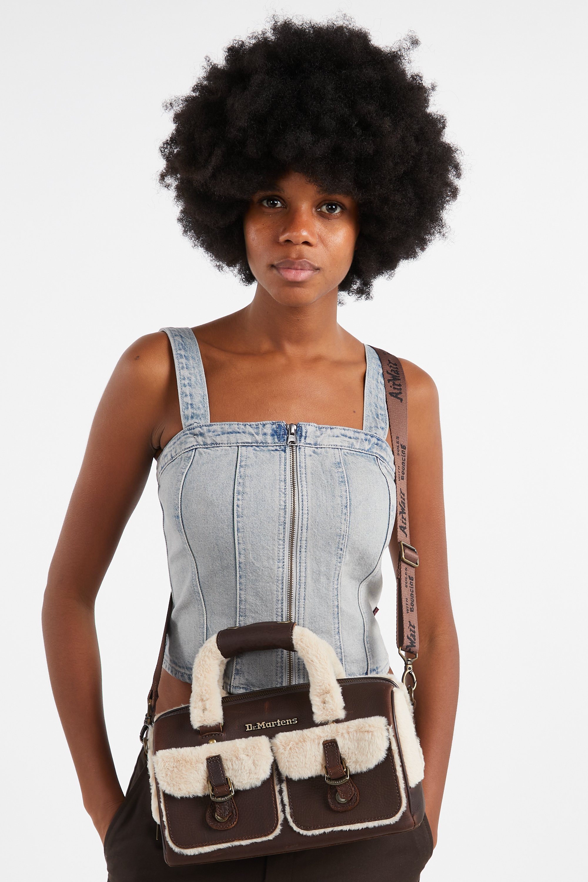 DR. MARTENS Sac porté main Marron