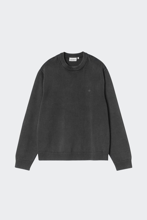 Pull oversize en coton - Taille L Noir
