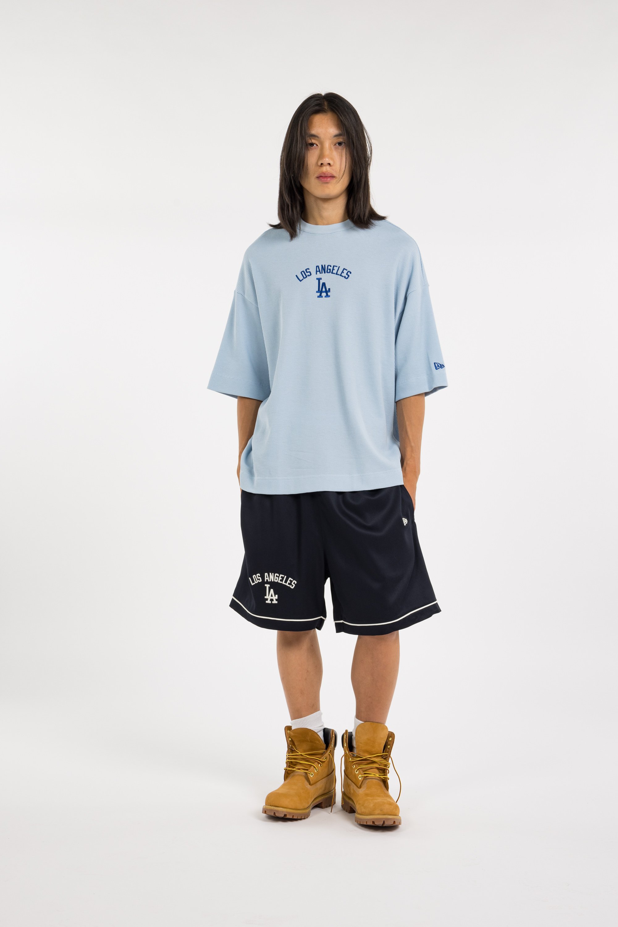 Regular-fit round-neck cotton T-shirt NEW ERA Blue