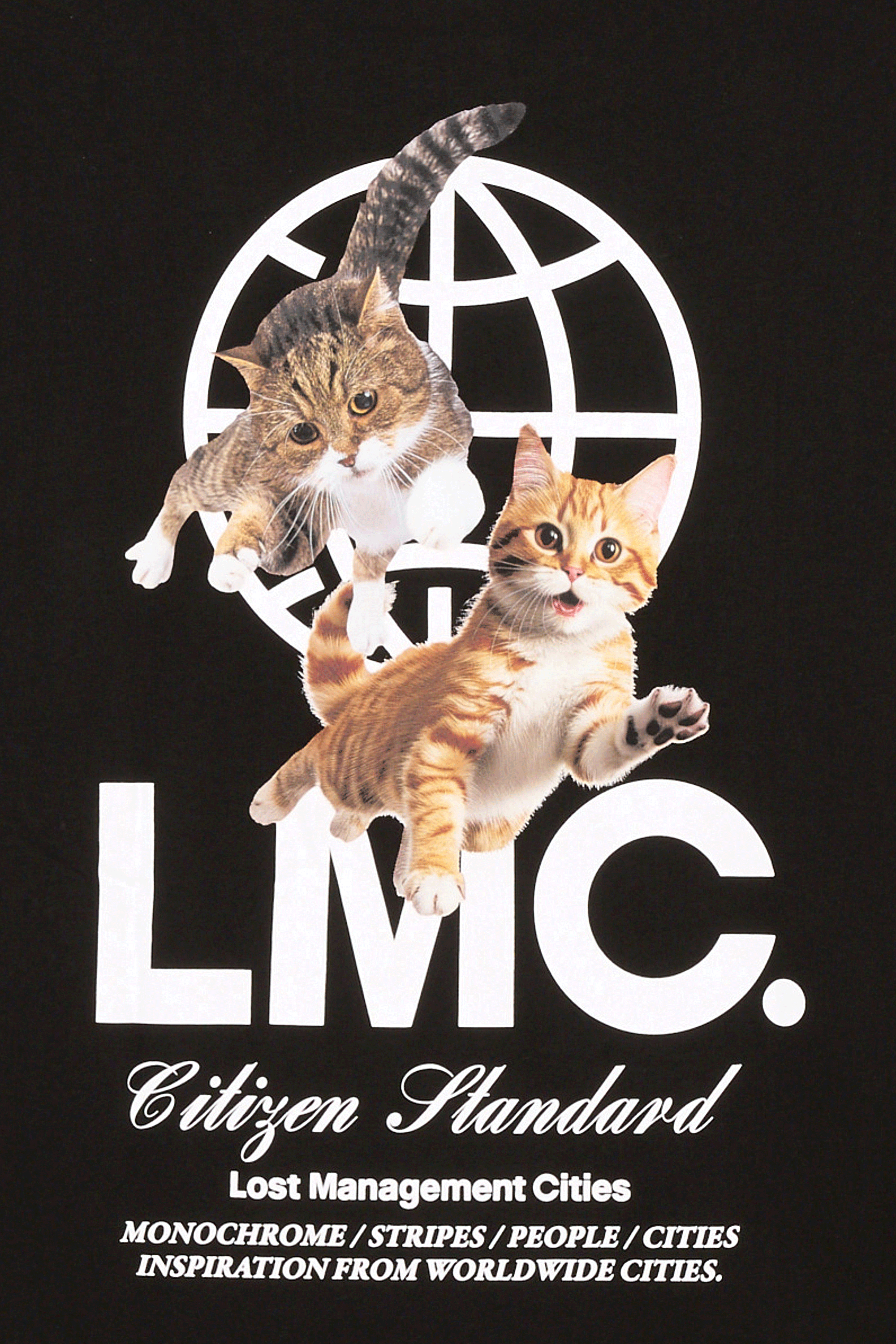 T-shirt | Noir LOST MANAGEMENT CITIES Homme