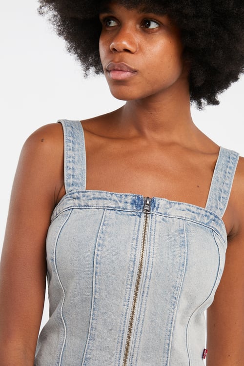 LEVI'S Haut bustier Bleu