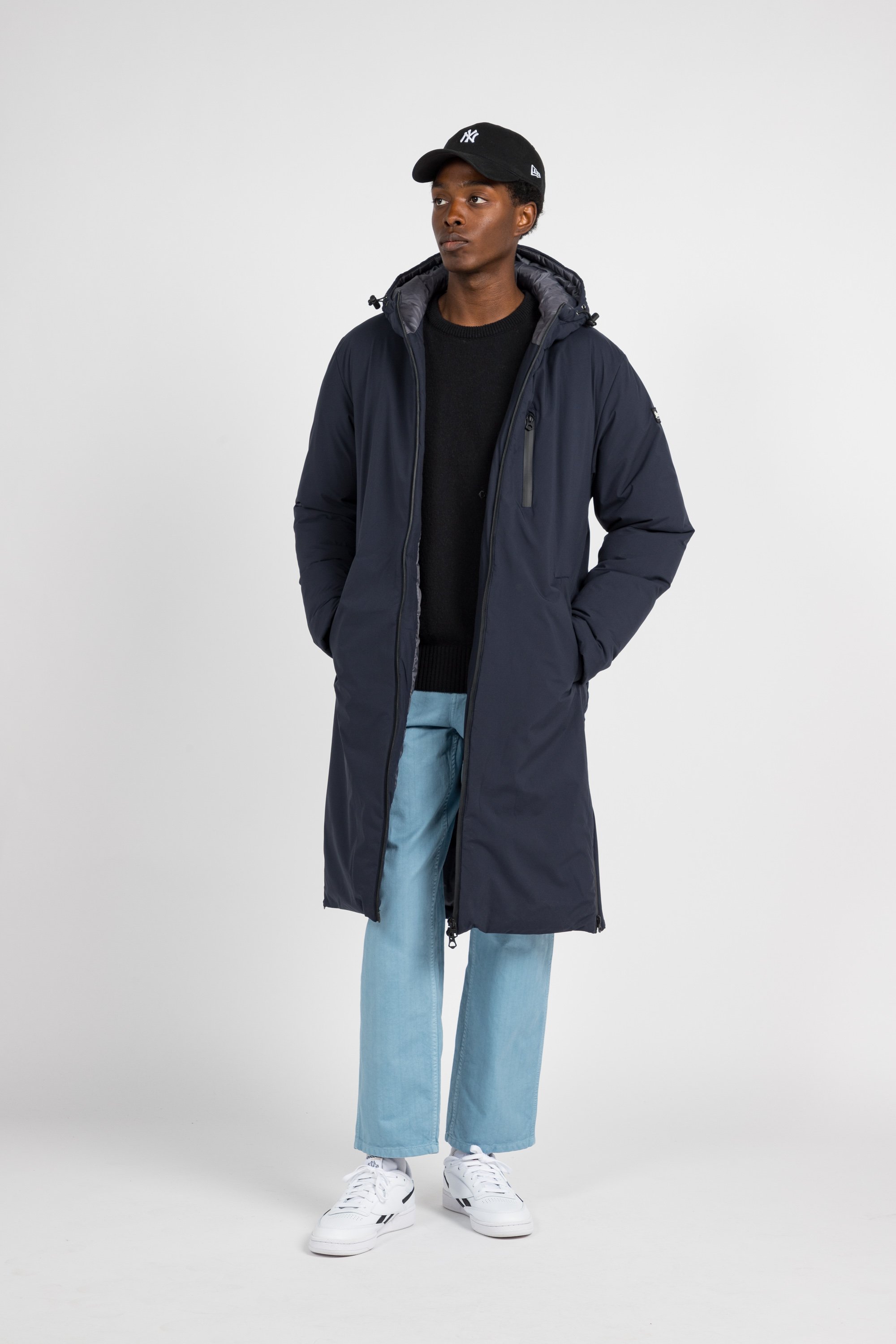 Lightweight quilted padded jacket with high neck SCHOTT Blue