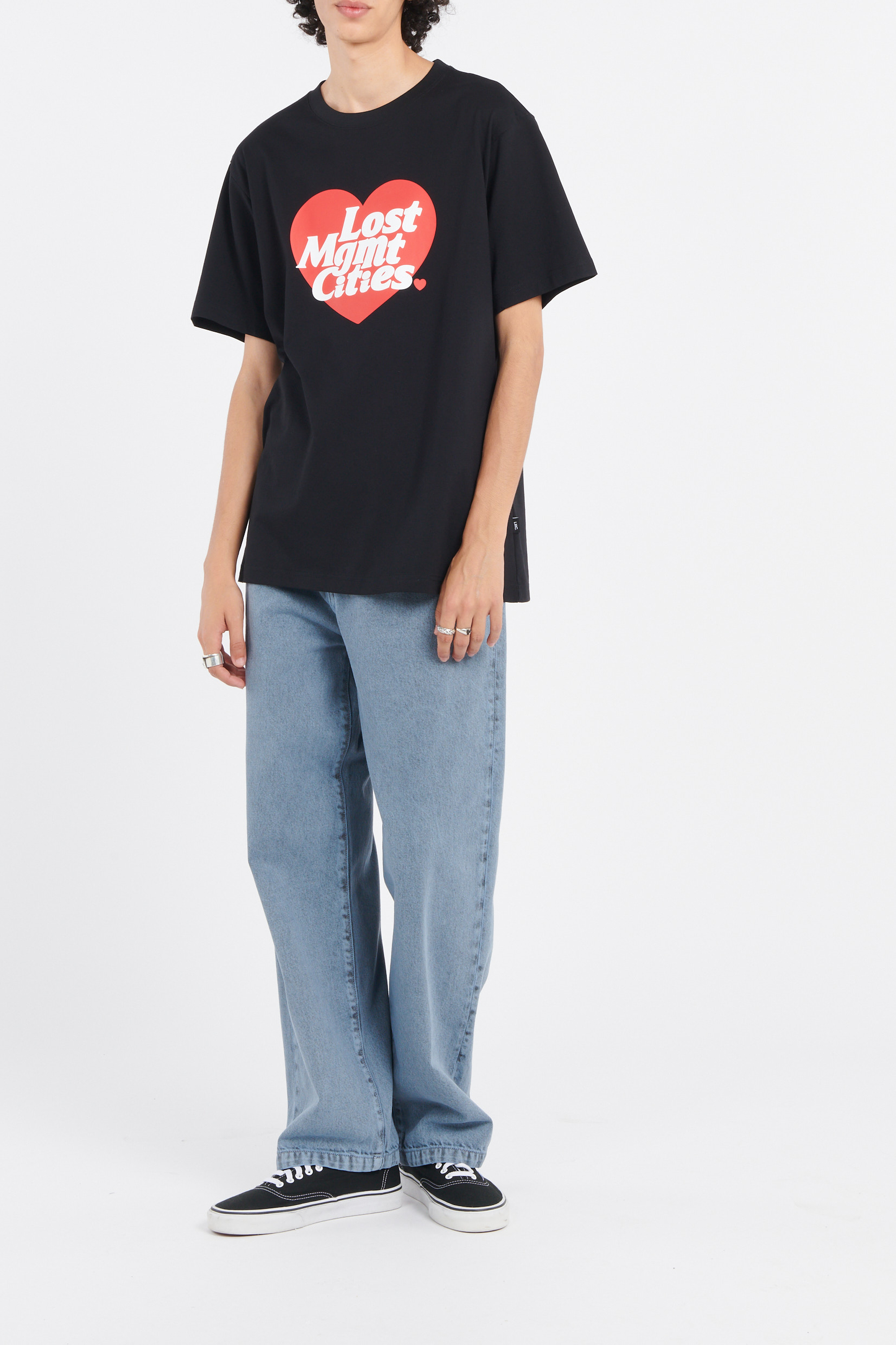 T-shirt LOST MANAGEMENT CITIES Blanc