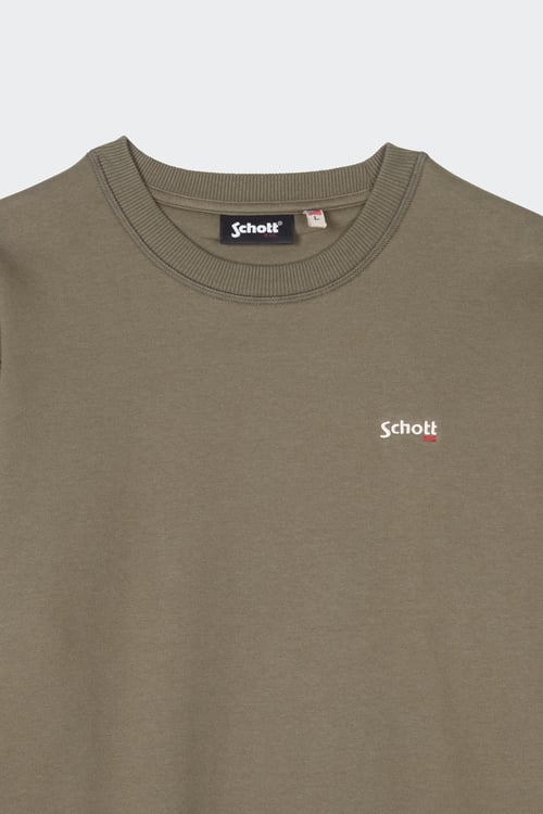 SCHOTT Sweatshirt Vert