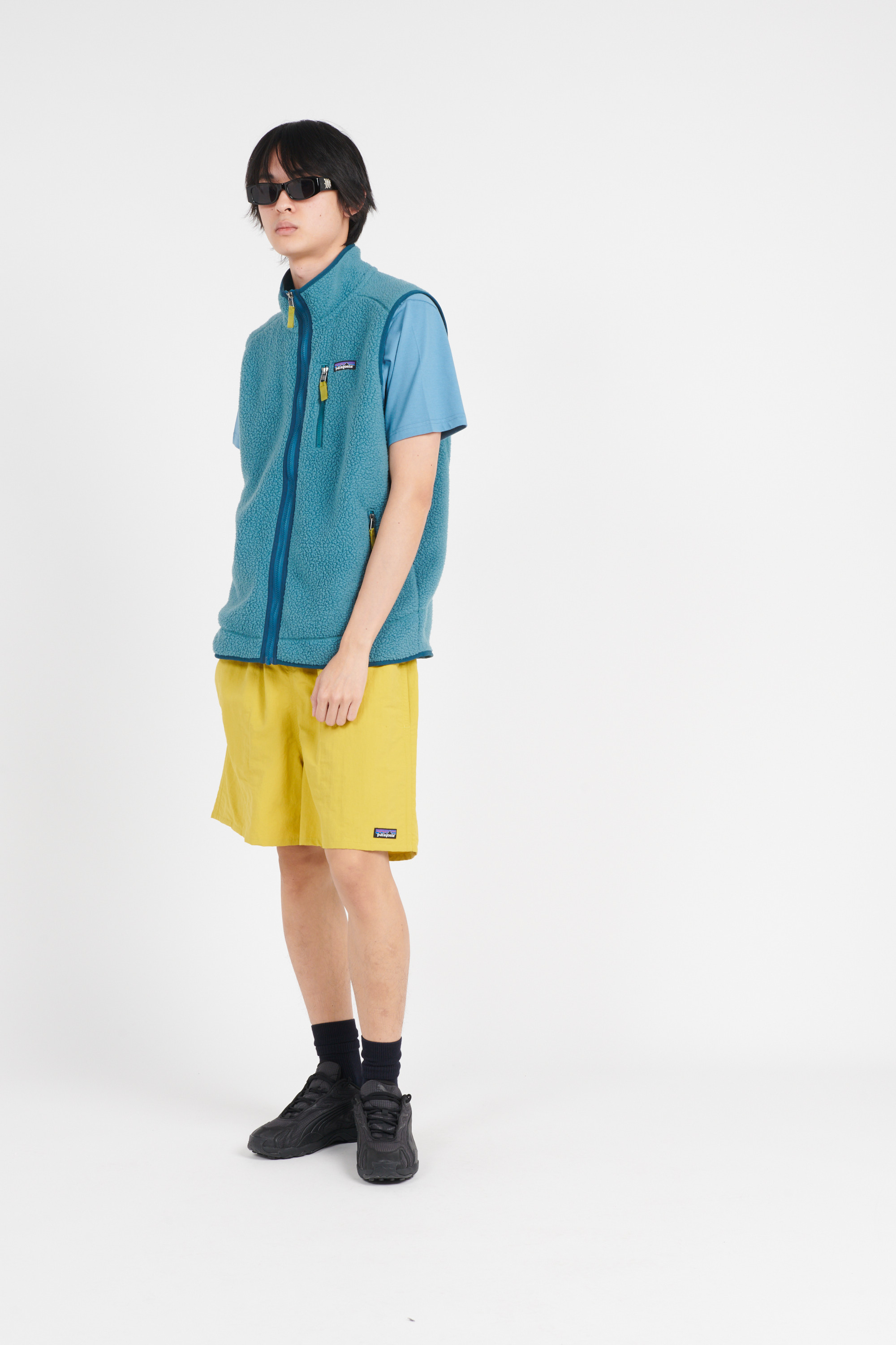Sleeveless fleece Blue