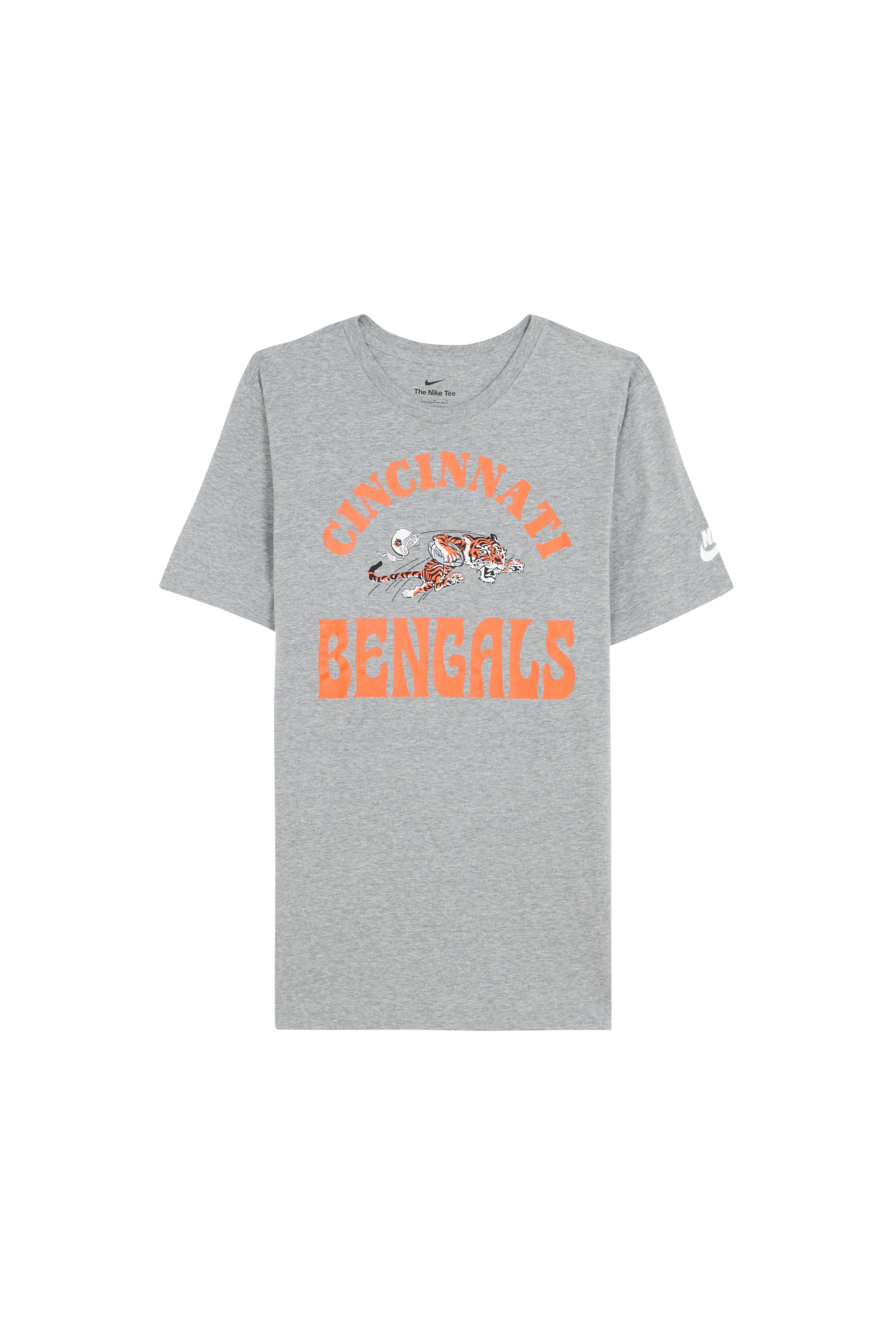 Regular-fit round-neck cotton T-shirt Grey