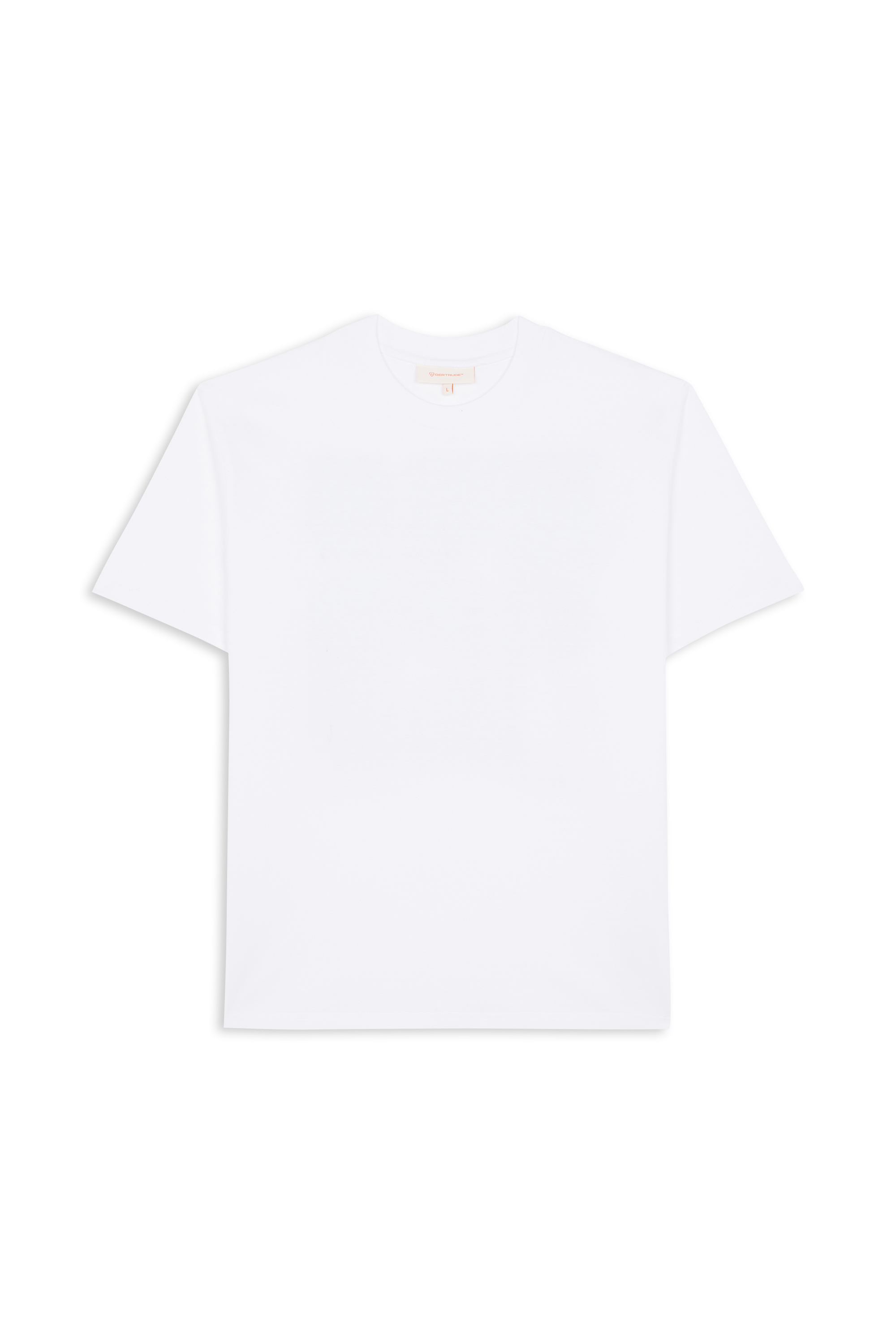 Regular-fit round-neck cotton T-shirt GERTRUDE White