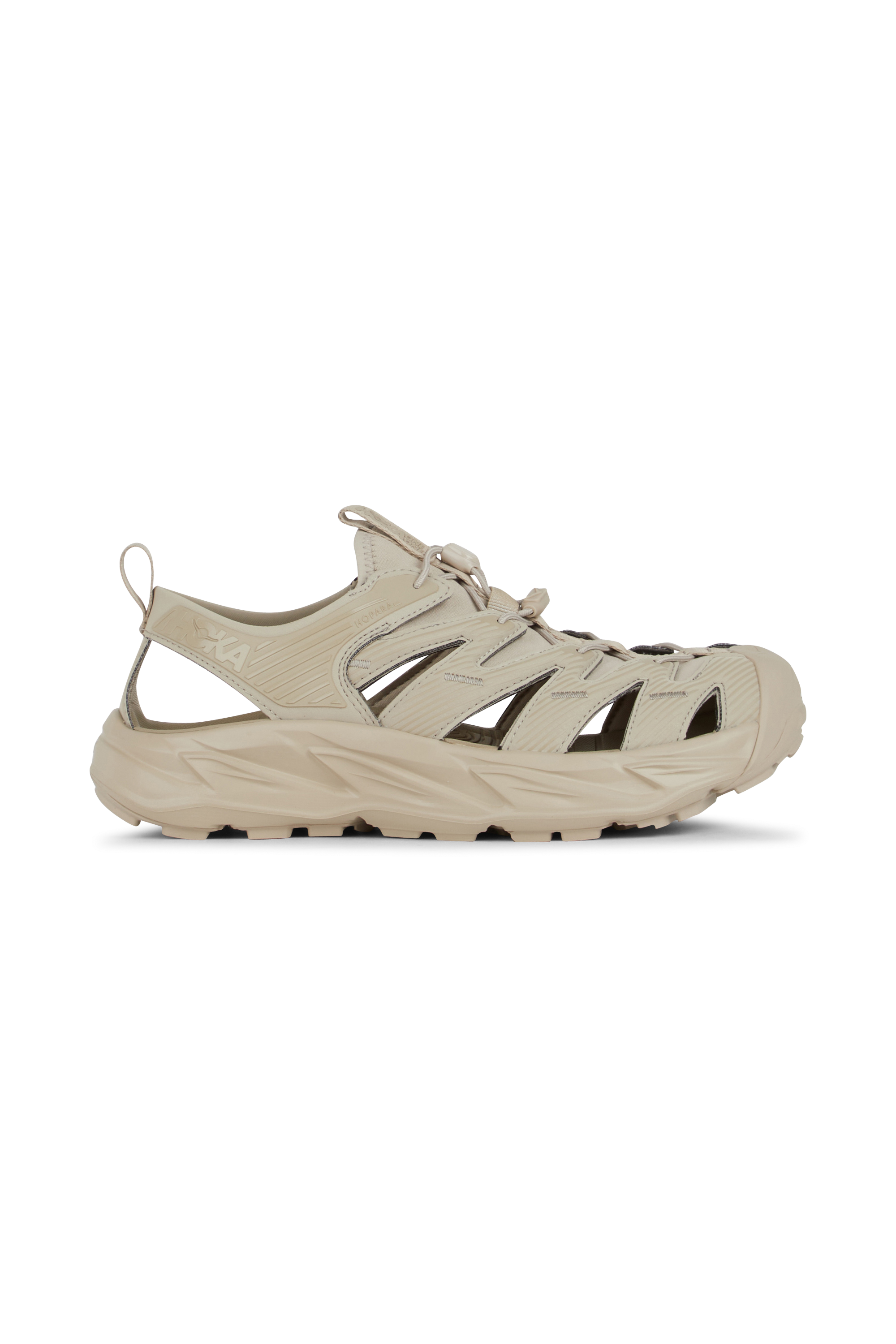 Flat furry sheepskin sandals Beige
