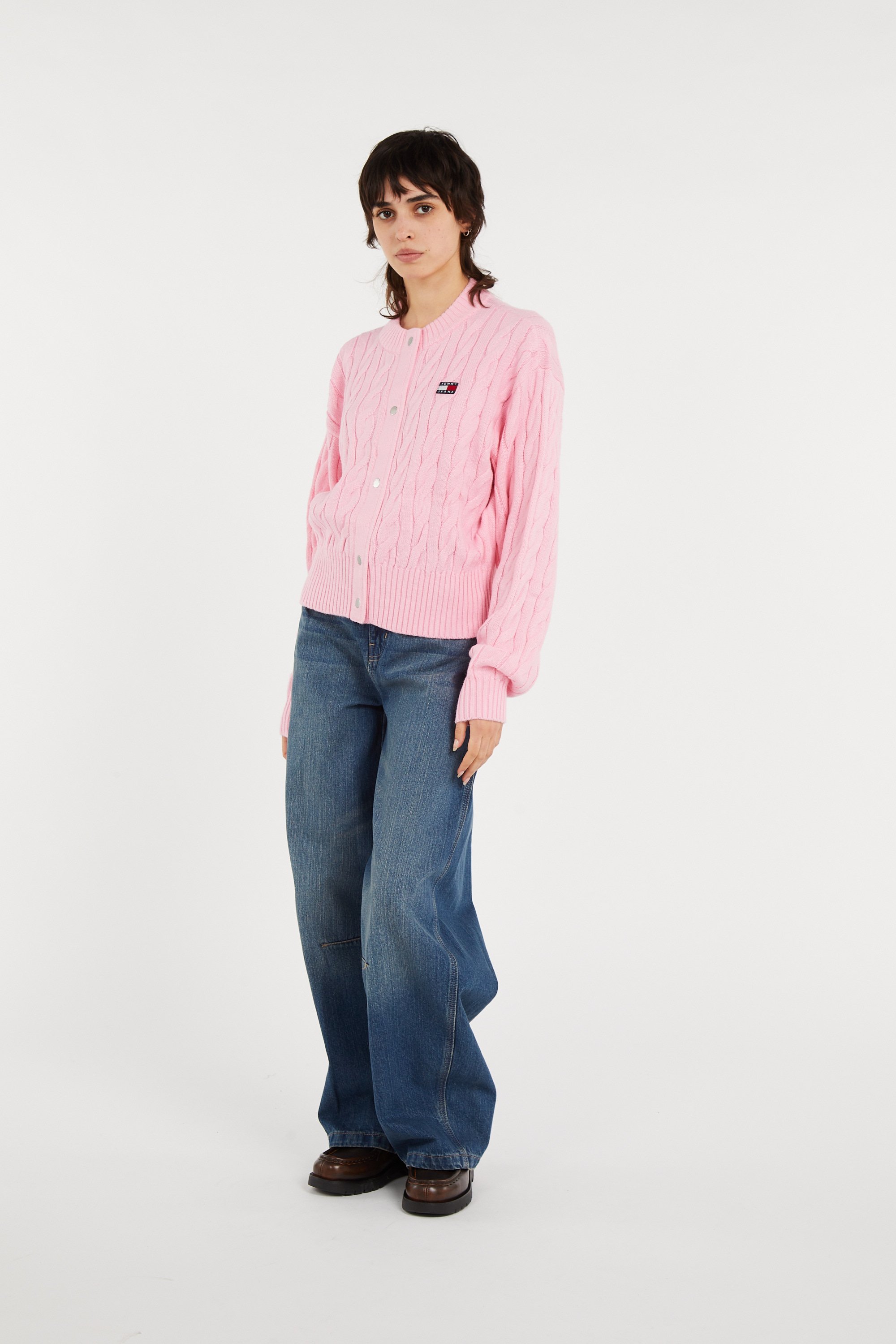 Cardigan TOMMY JEANS Pink