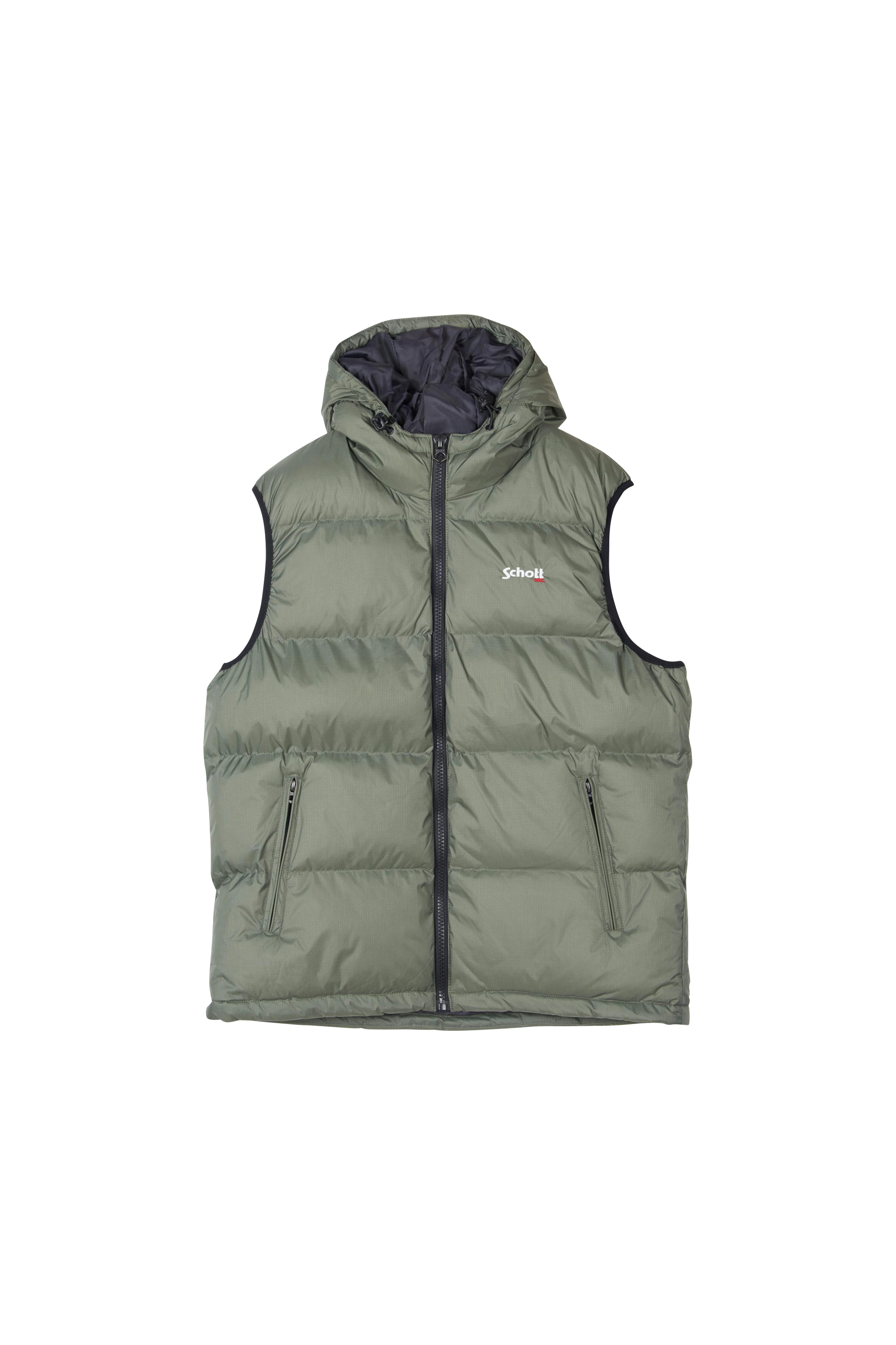 Sleeveless Puffer Jacket Green