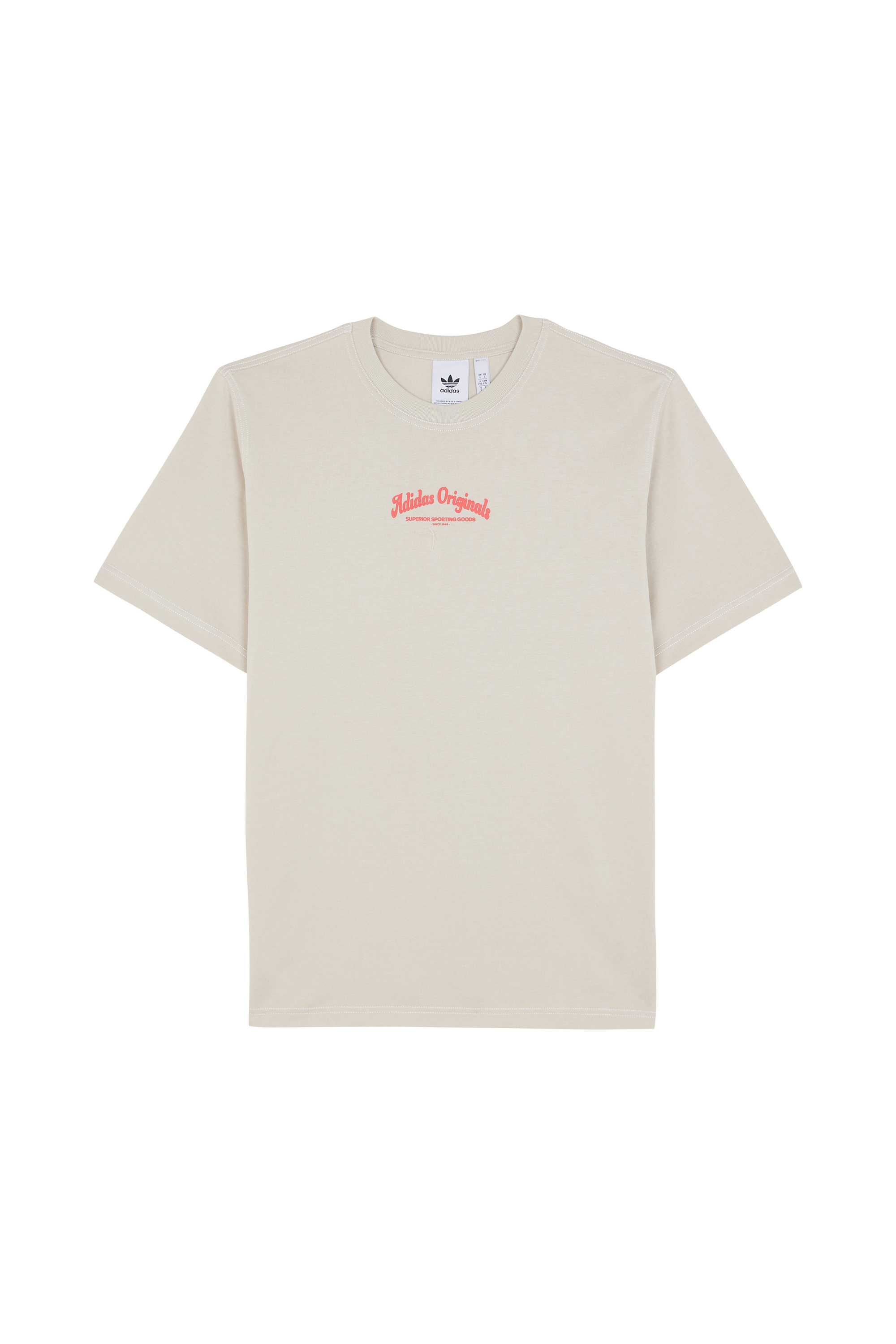 Regular-fit round-neck cotton T-shirt Grey