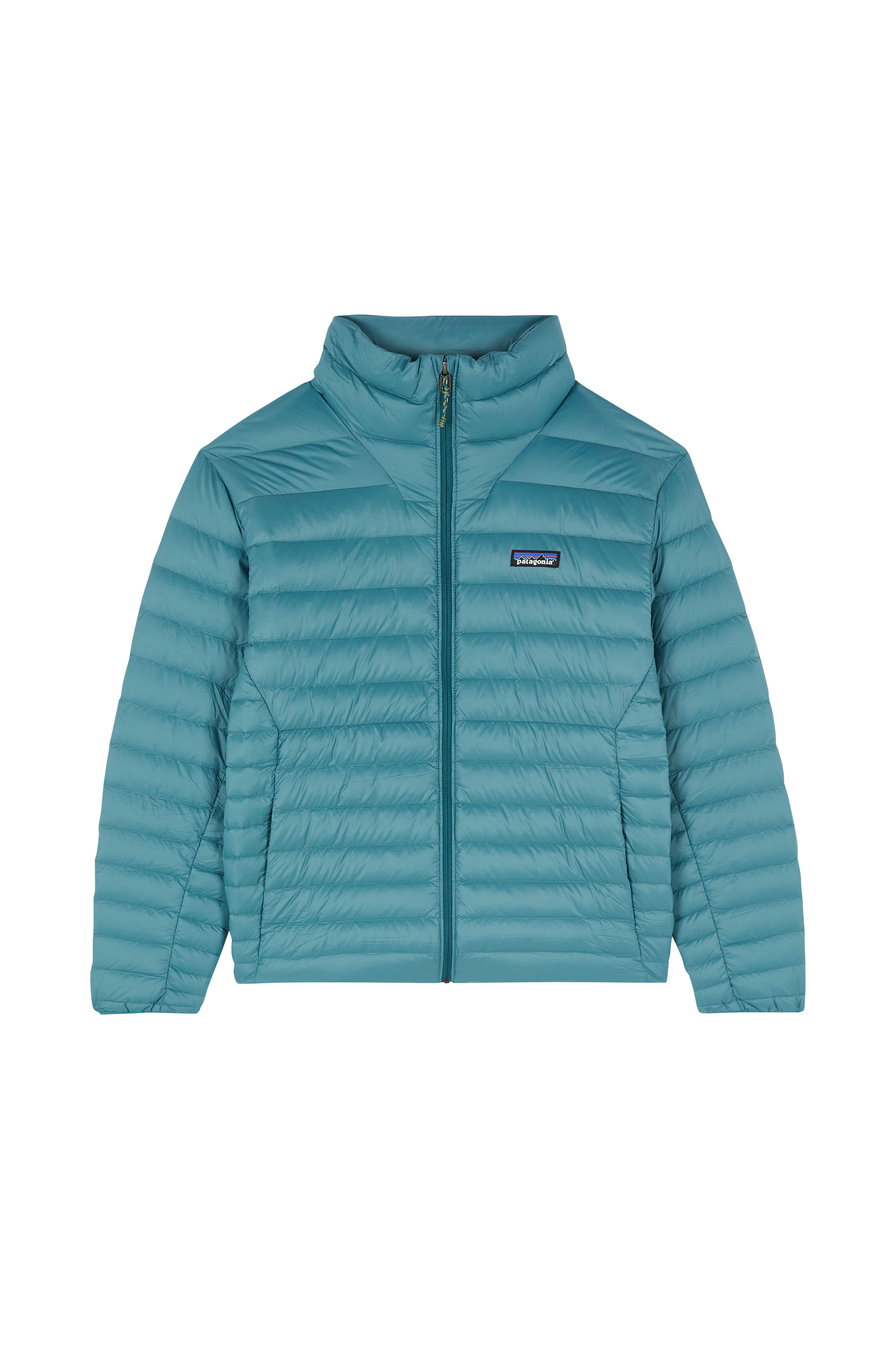 Lightweight quilted padded jacket with high neck Blue