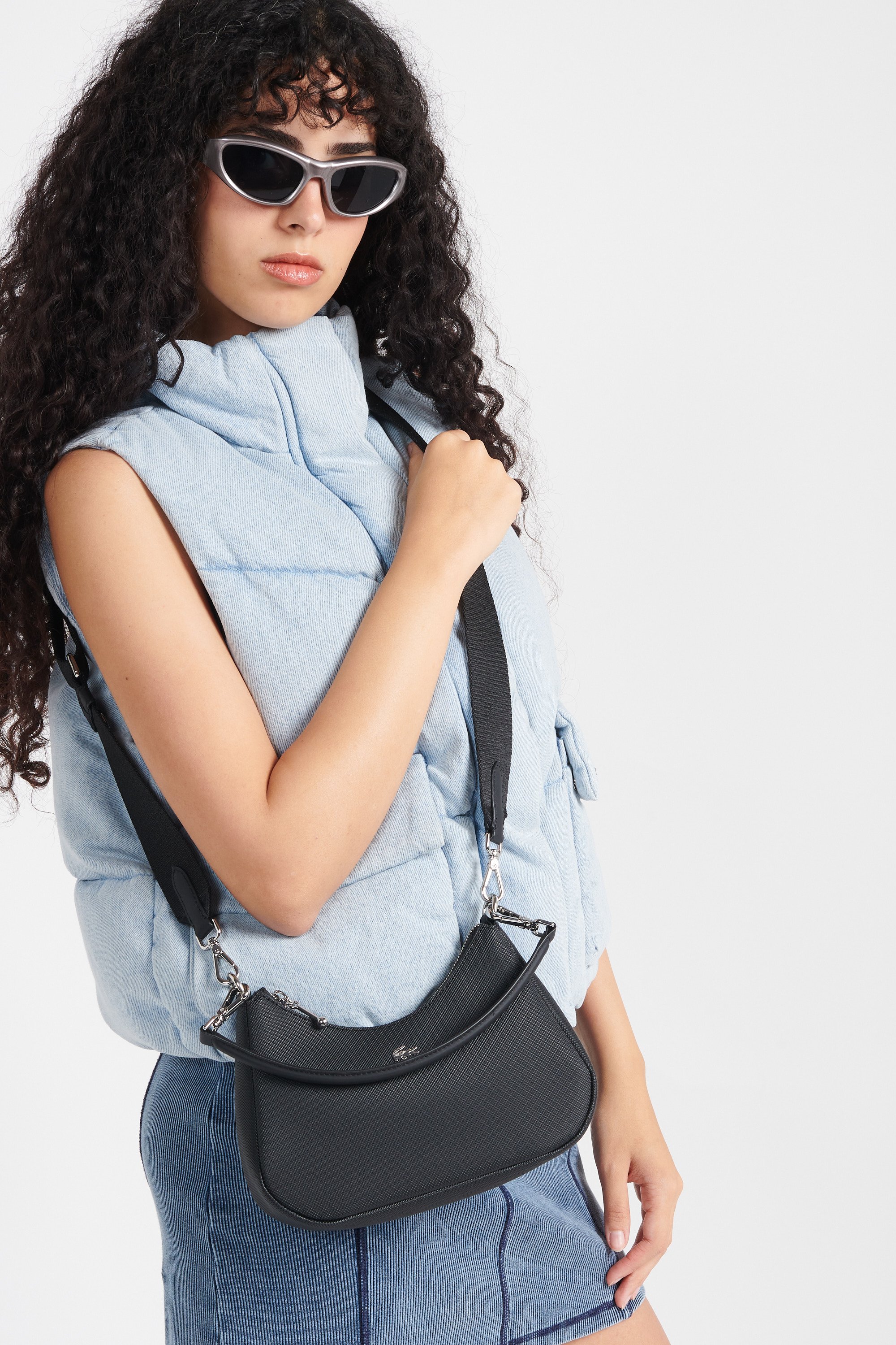 Sac porté épaule LACOSTE Noir