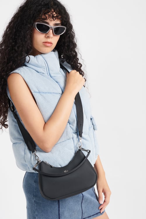 LACOSTE Sac porté épaule Noir