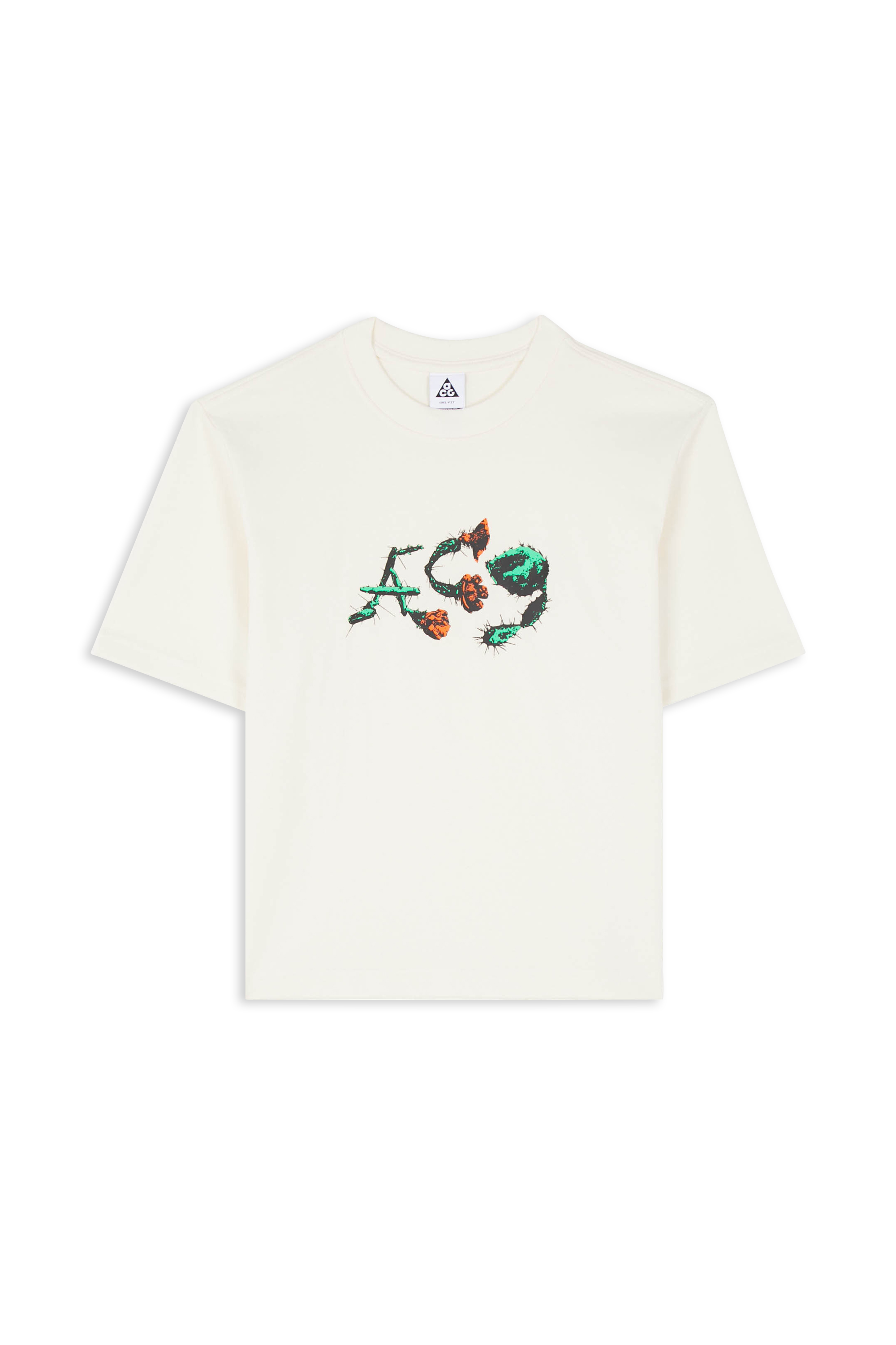Regular-fit round-neck cotton T-shirt Beige