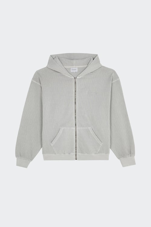 Hoodie zippé - Taille M Gris