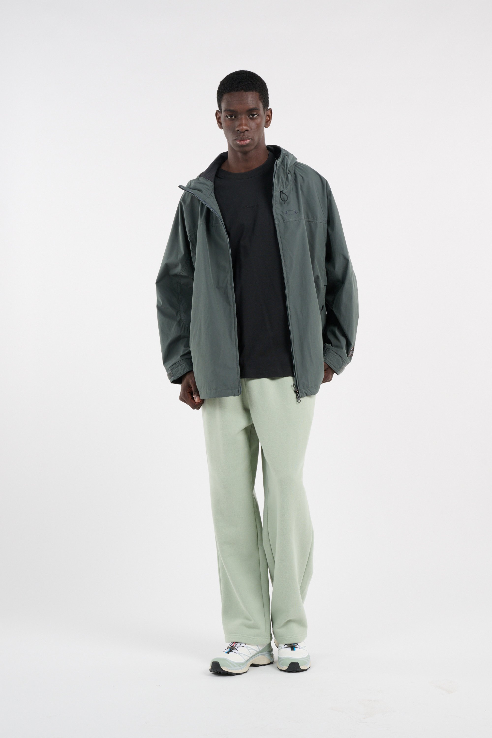Veste droite à capuche unie | Vert OAKLEY Homme
