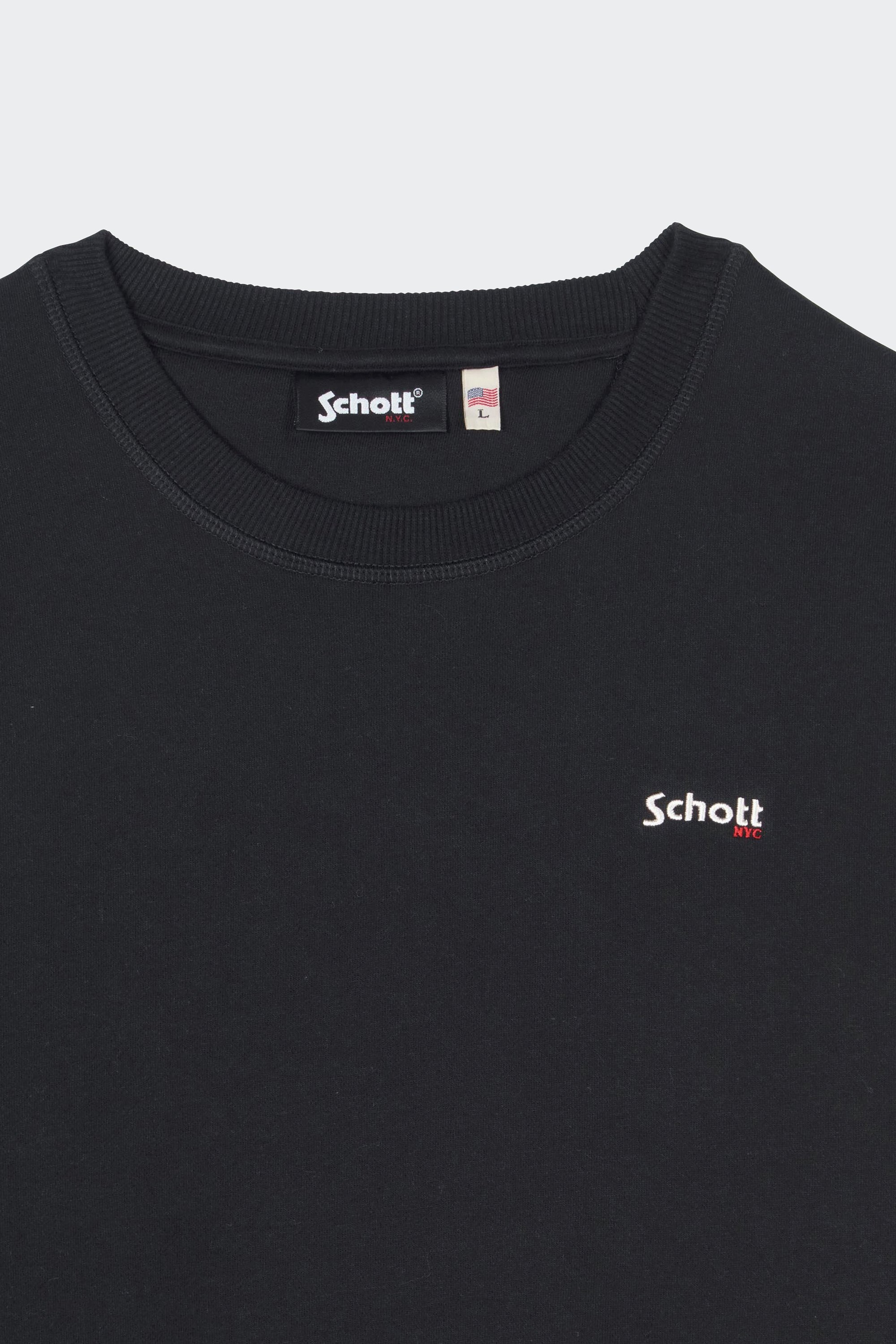 Sweatshirt | Black by SCHOTT Sweatshirt Black