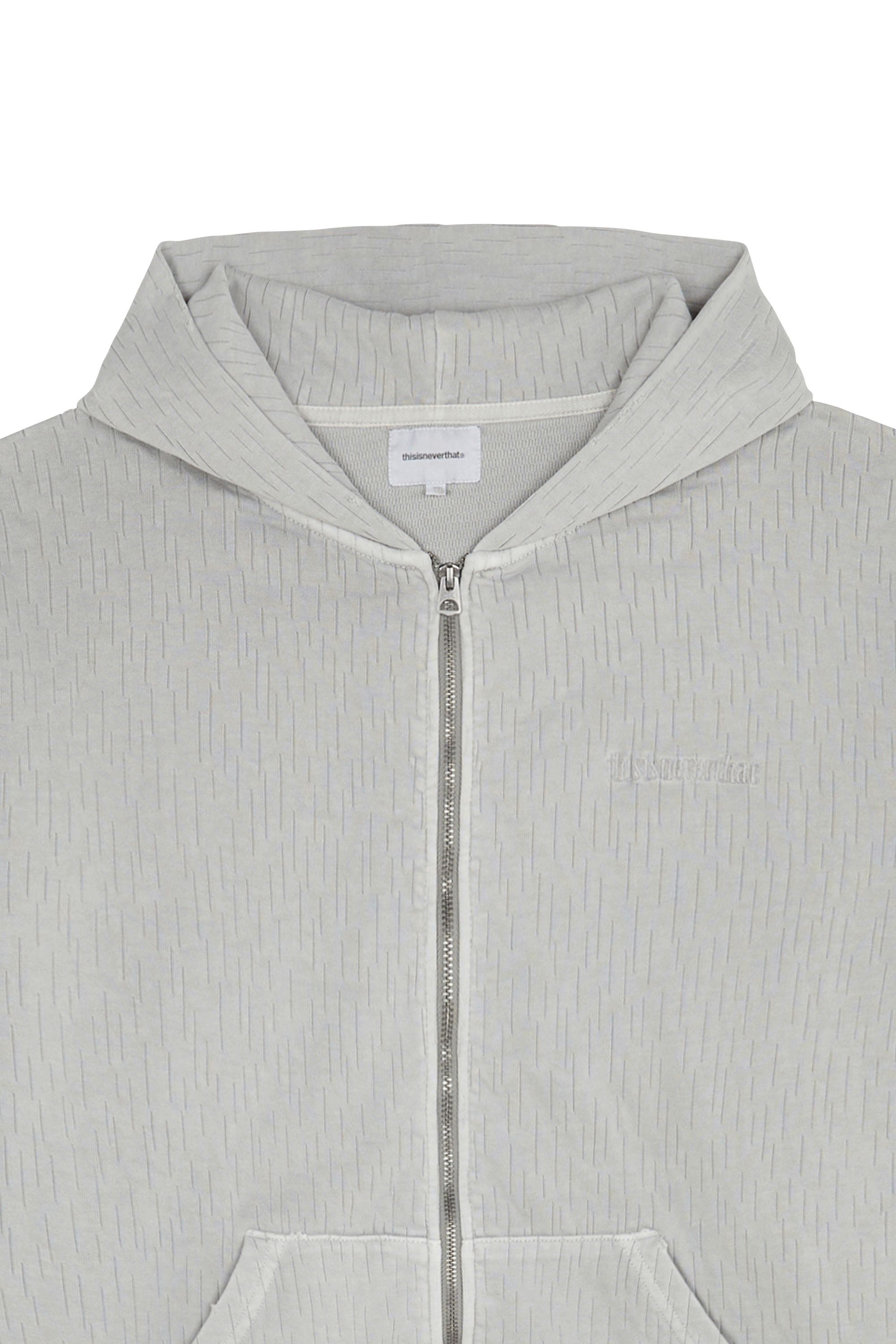 Hoodie zippé THISISNEVERTHAT Gris