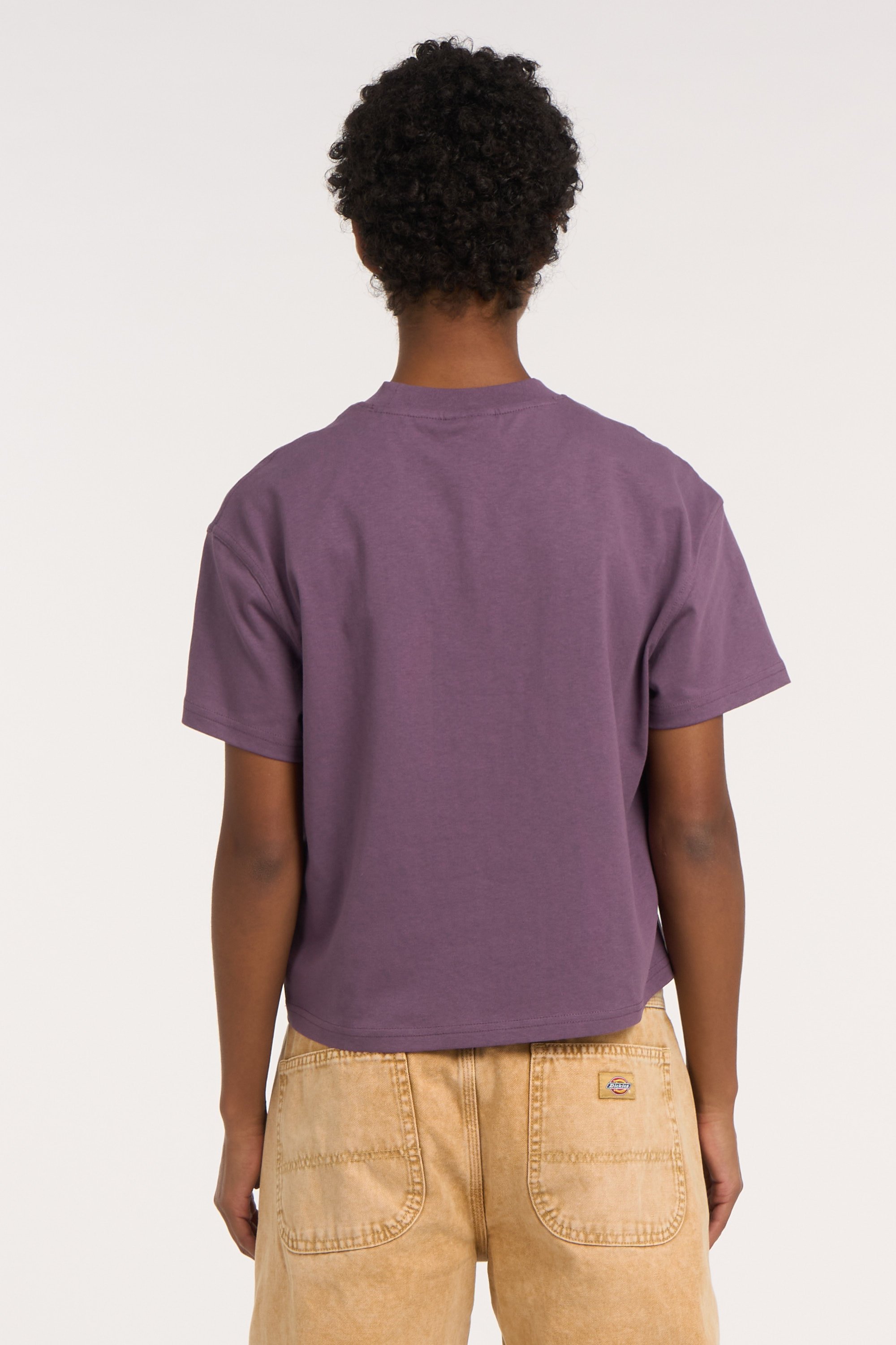 Regular-fit round-neck cotton T-shirt | Purple DICKIES Women