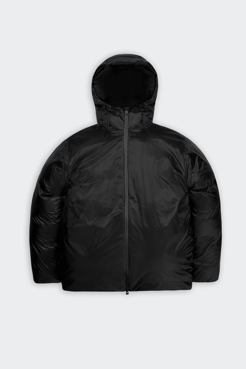 RAINS Lightweight quilted padded jacket with high neck Black