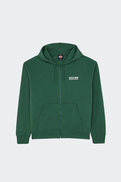 DICKIES Hoodie zippé Vert