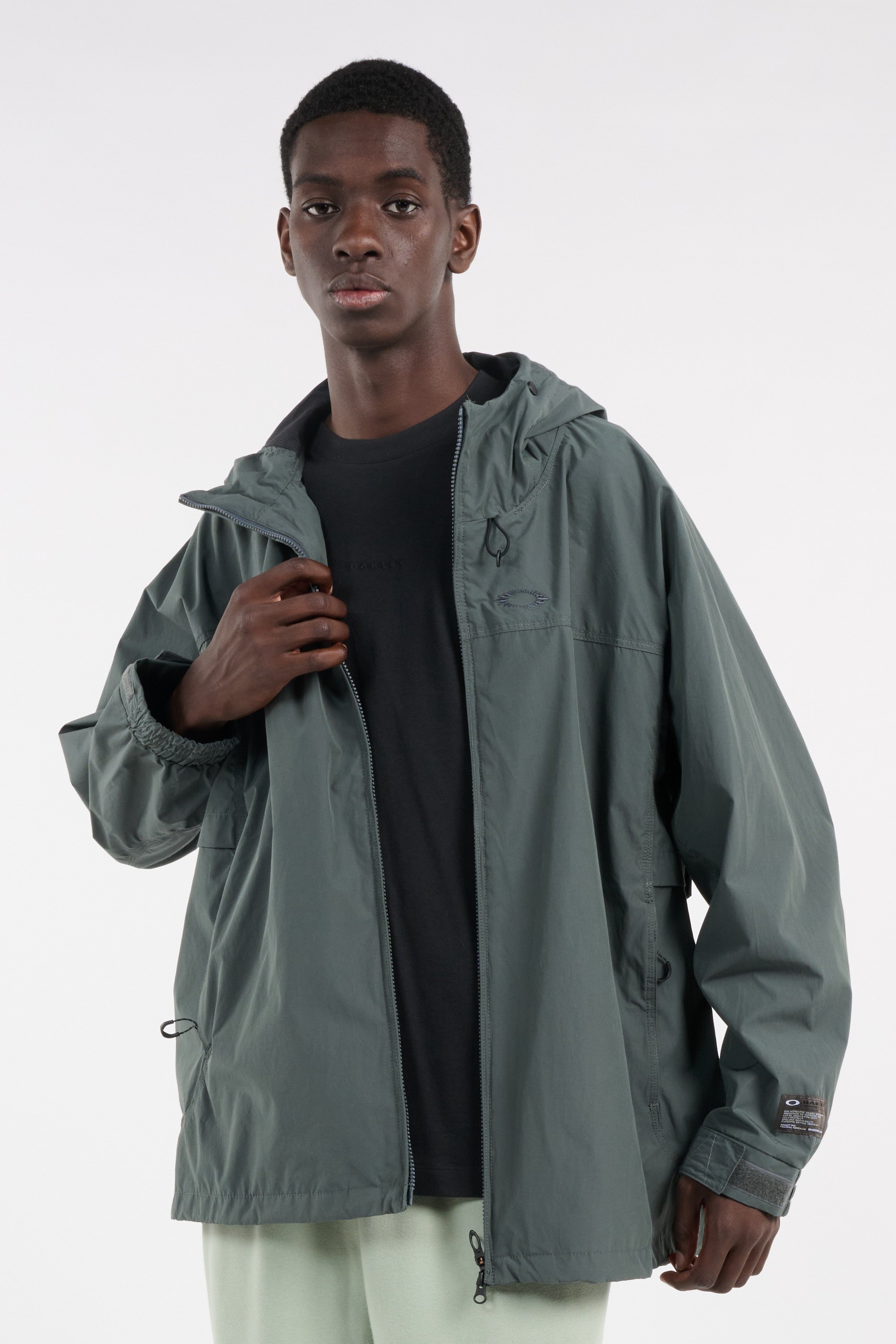 Veste droite à capuche unie | Vert OAKLEY Homme