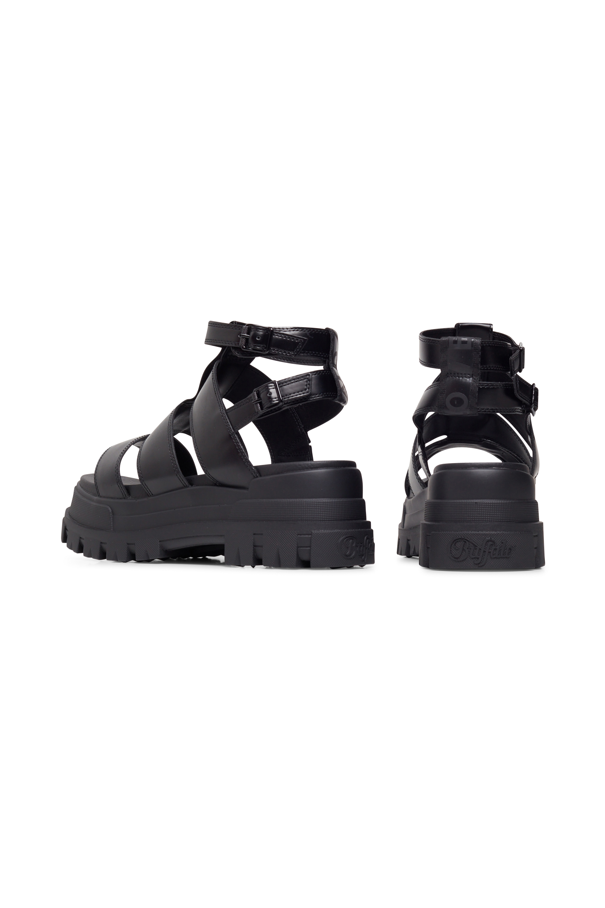 high sandals Black