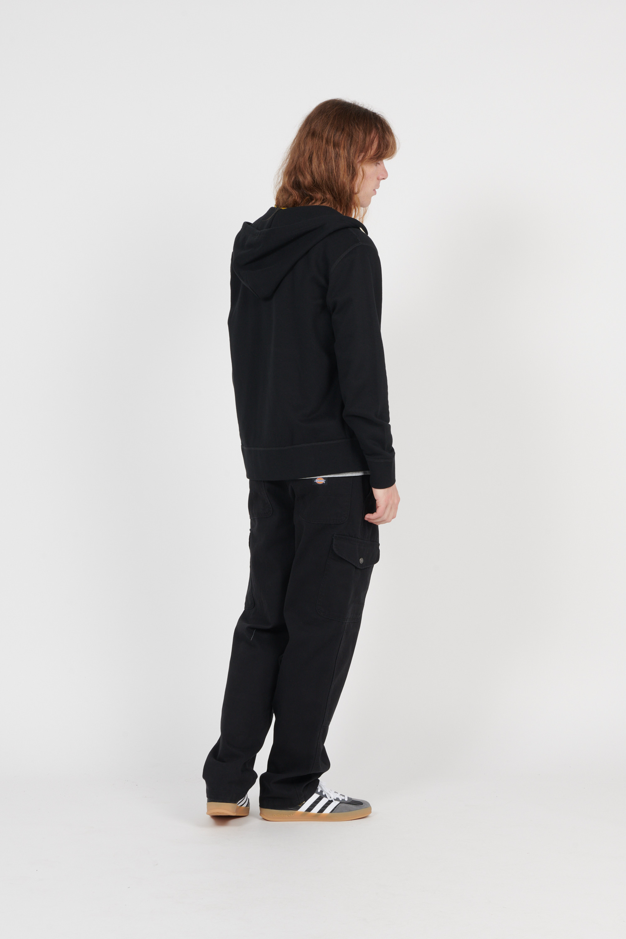 zip-up hoodie Black