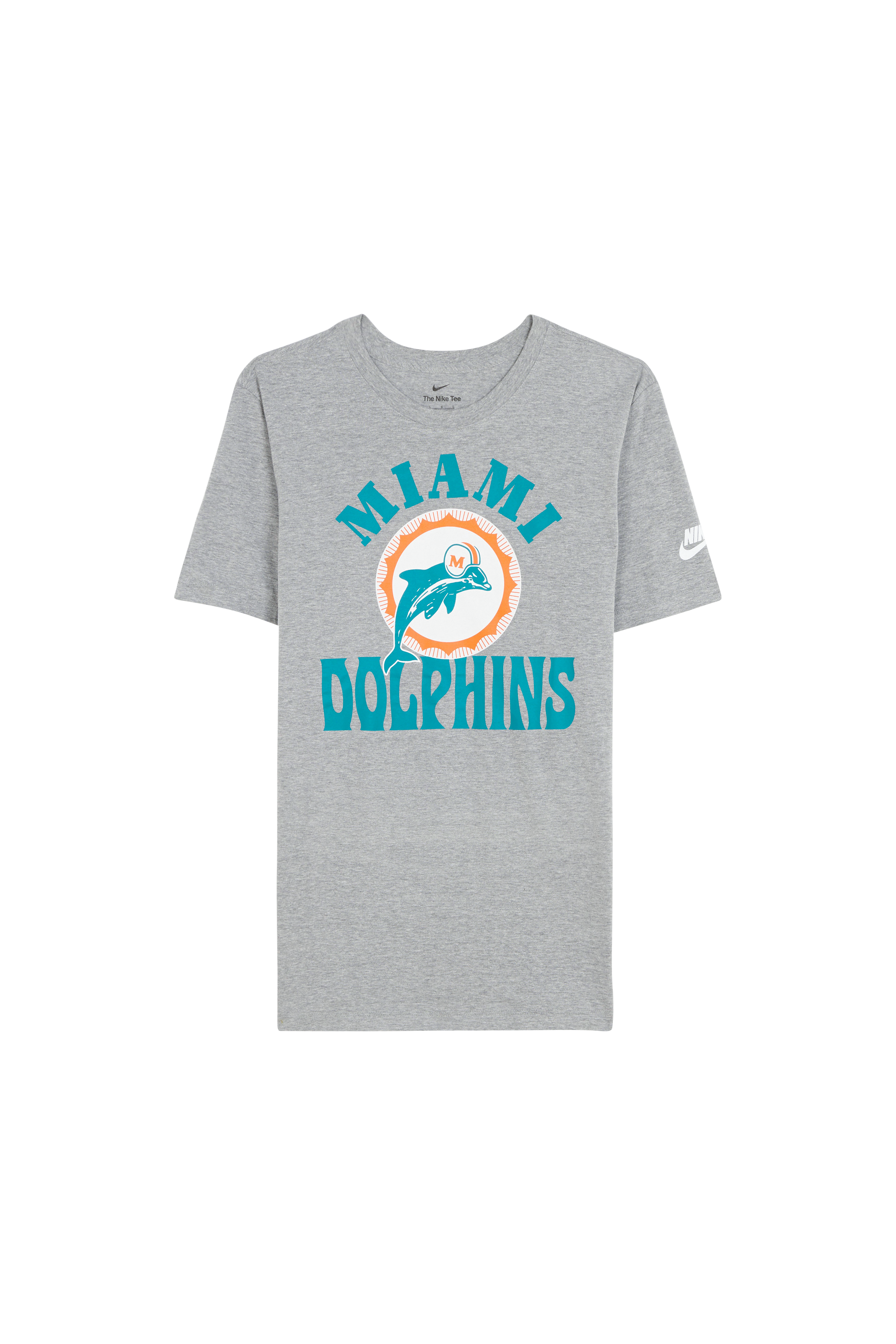 Regular-fit round-neck cotton T-shirt Grey