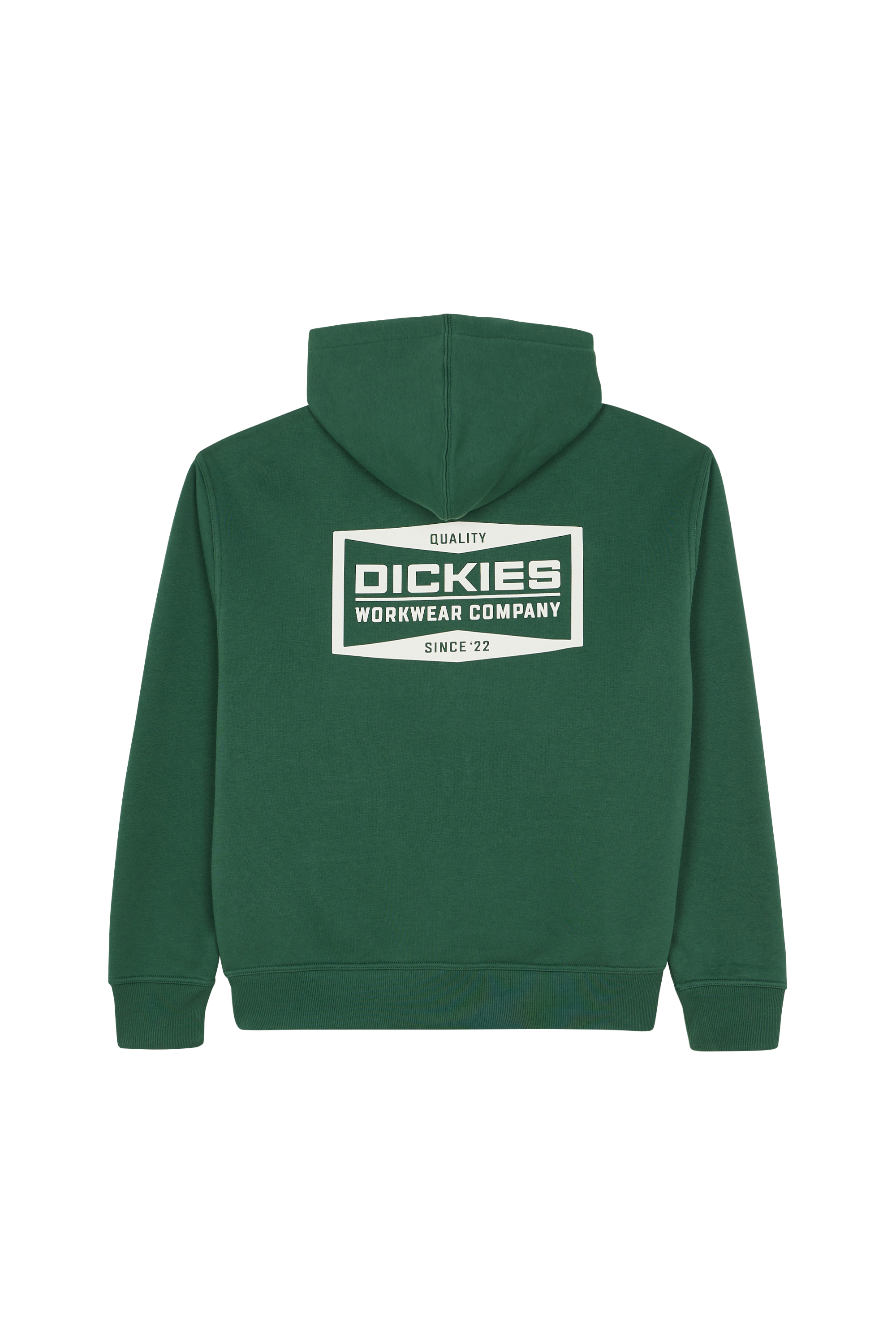 Regular-fit zip-up cotton-blend hoodie with Pony Player Green