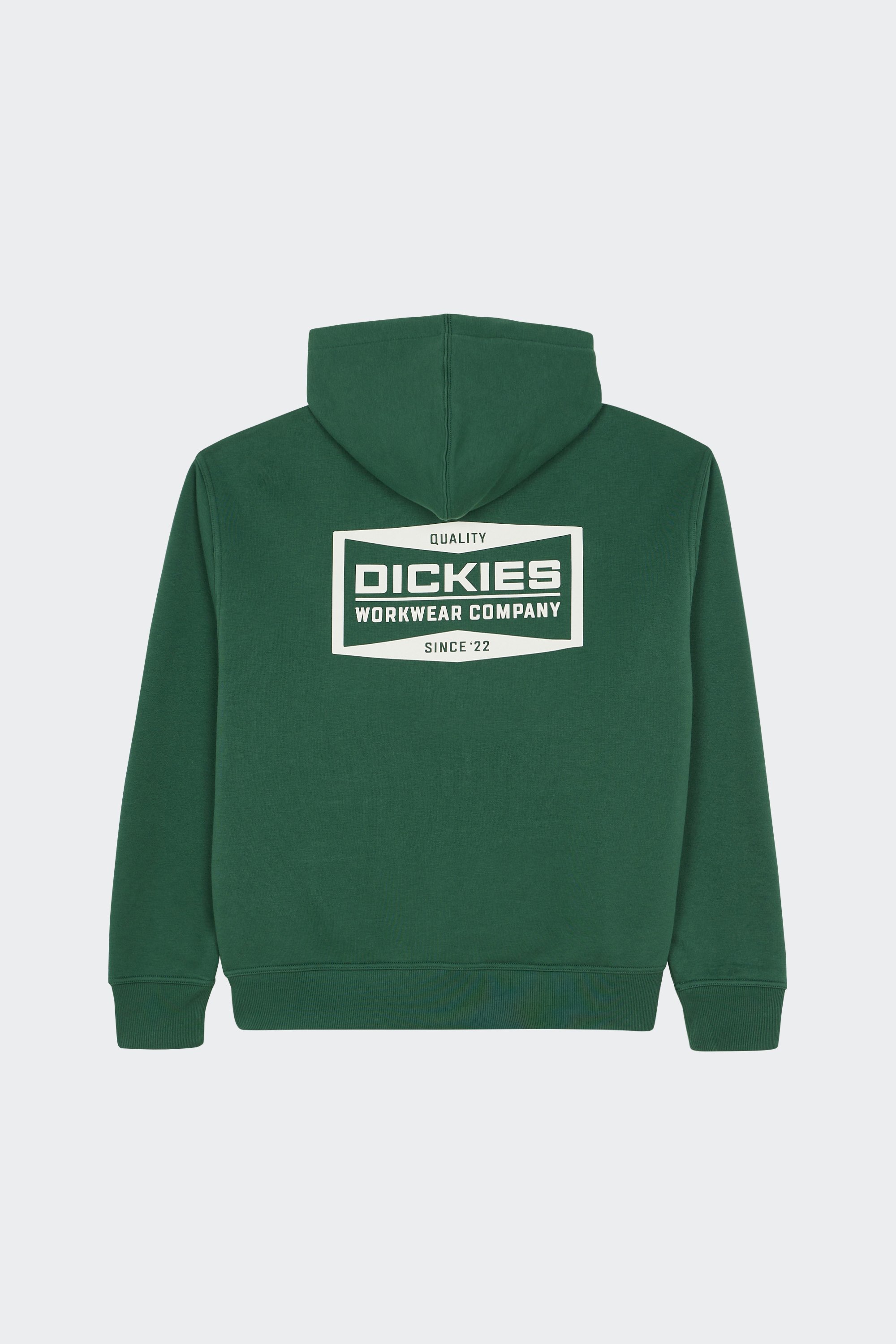 Regular-fit zip-up cotton-blend hoodie with Pony Player | Green by DICKIES Regular-fit zip-up cotton-blend hoodie with Pony Player Green