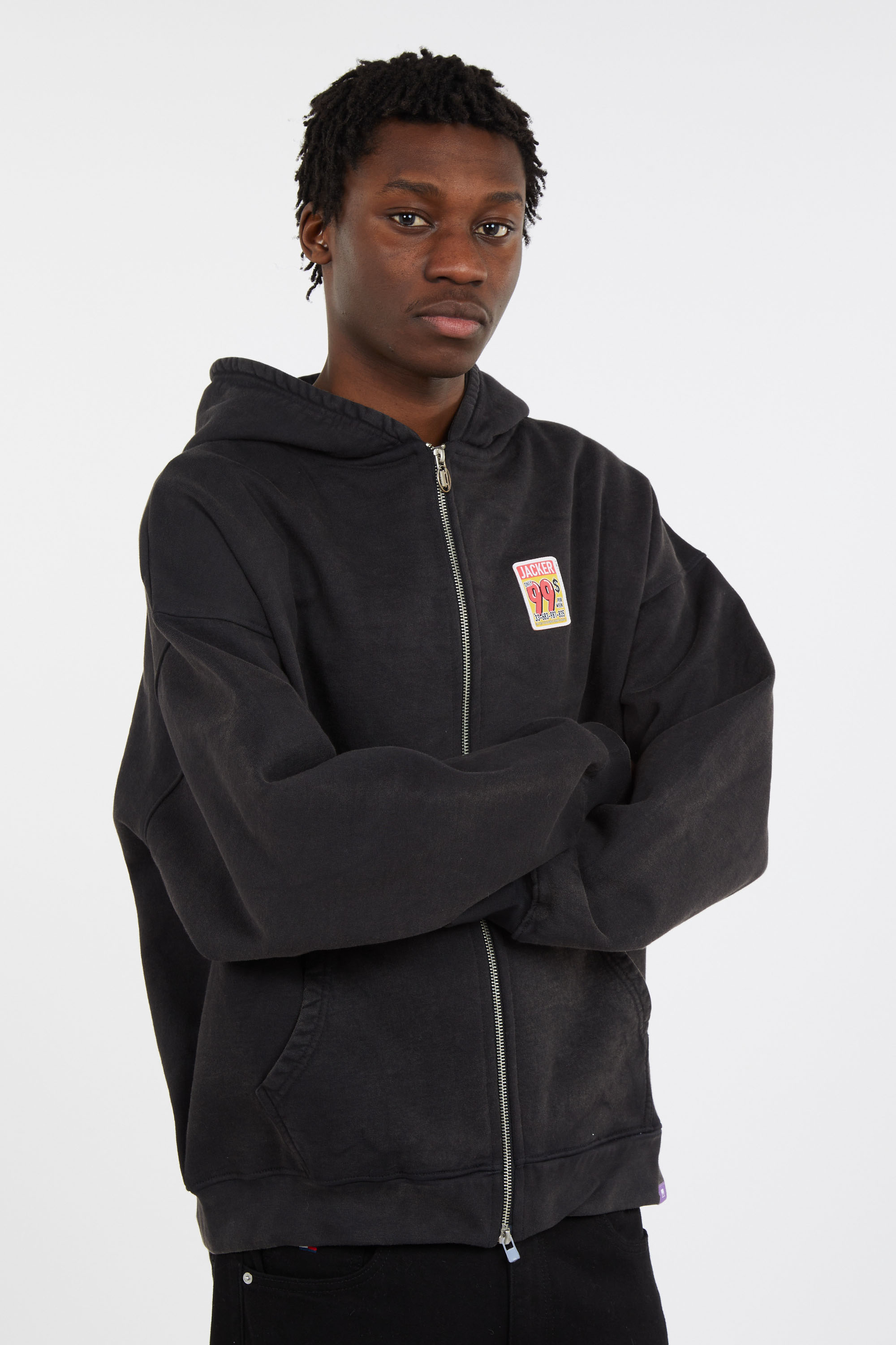 Hoodie zippé Noir