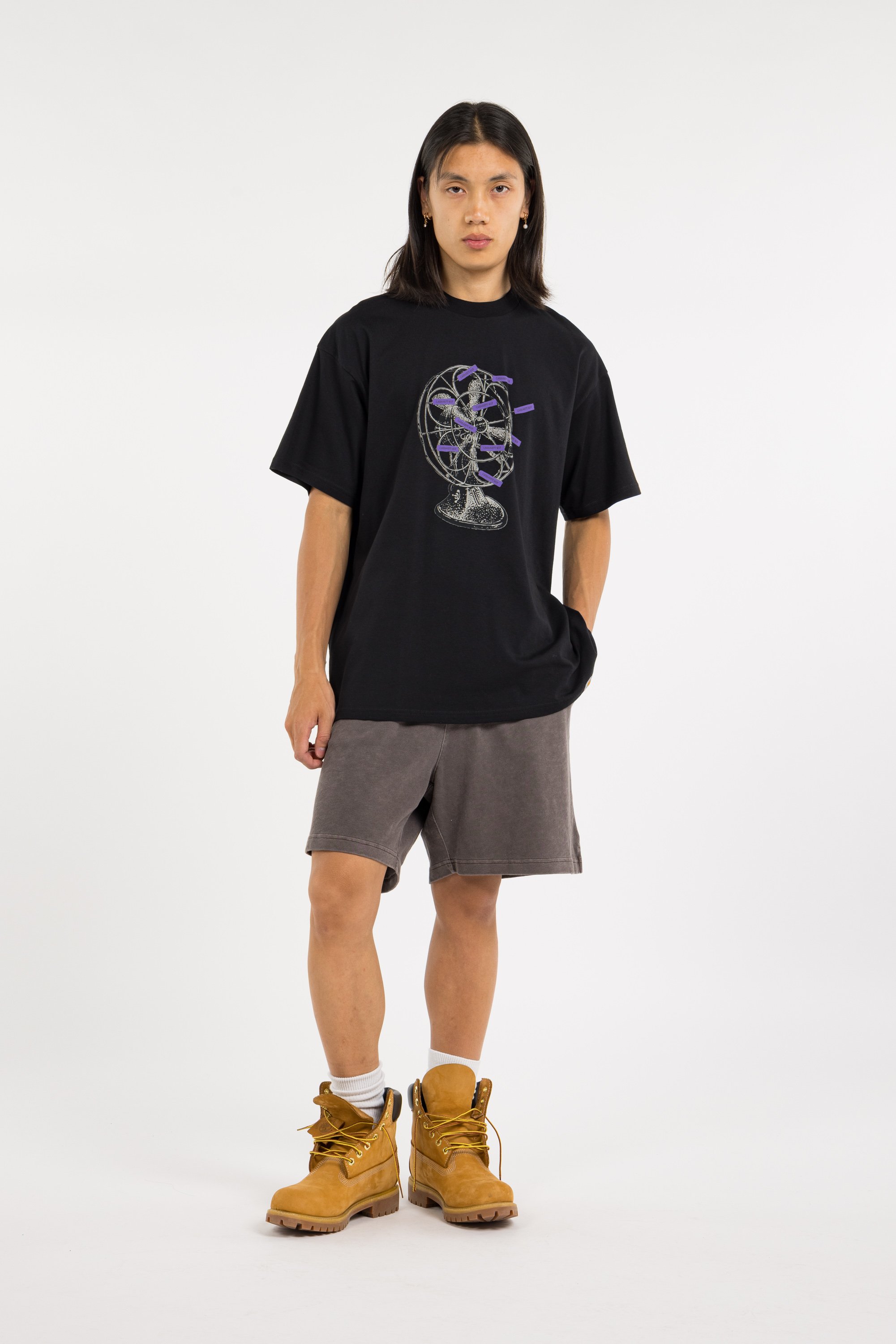 Regular-fit round-neck cotton T-shirt CARHARTT WIP Black