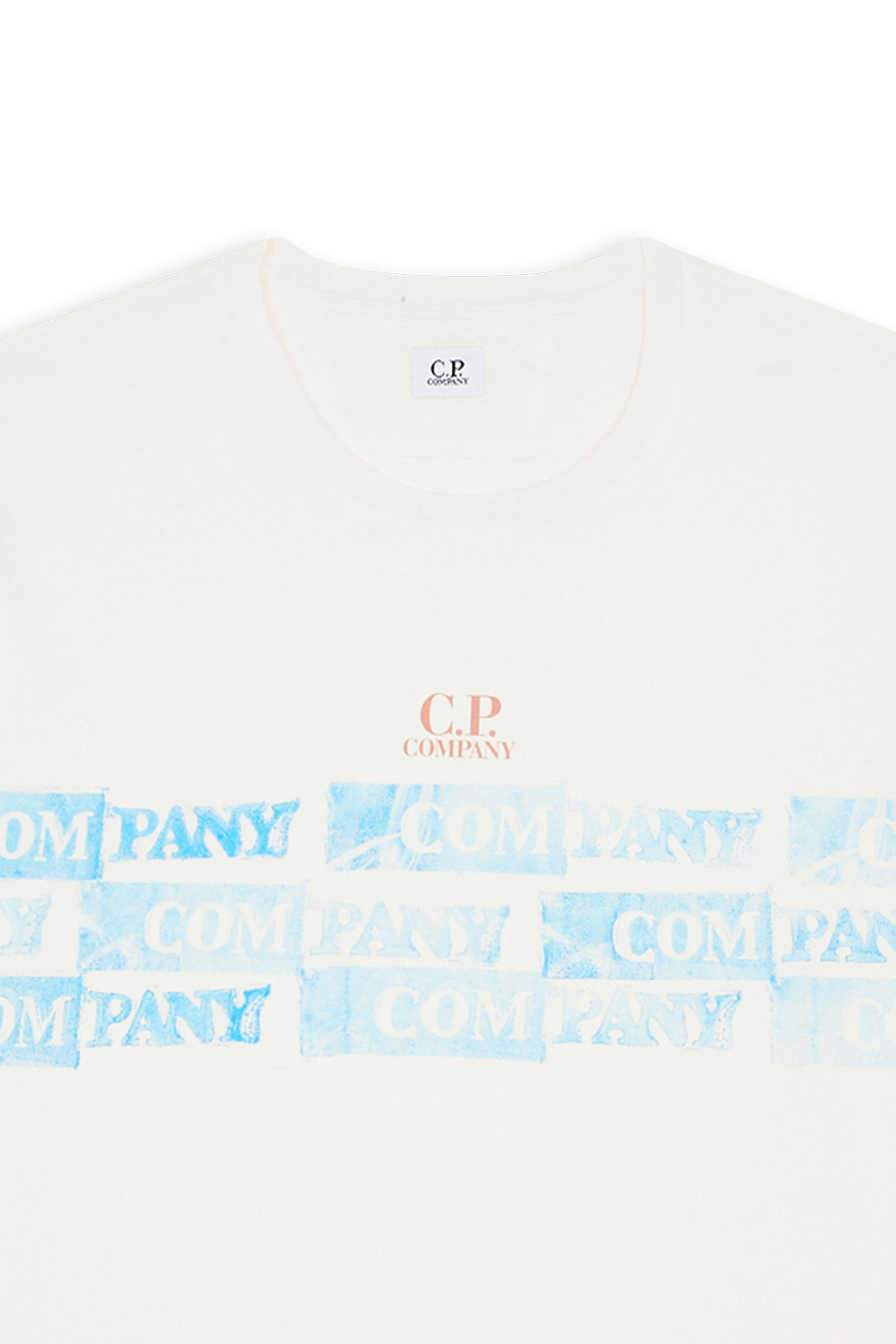 T-shirt Horizontal logo t-shirt White C.P. Company - Men