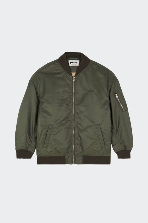 SCHOTT Veste bomber Vert