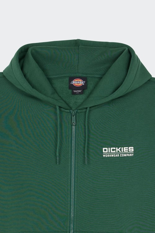 DICKIES Hoodie zippé Vert