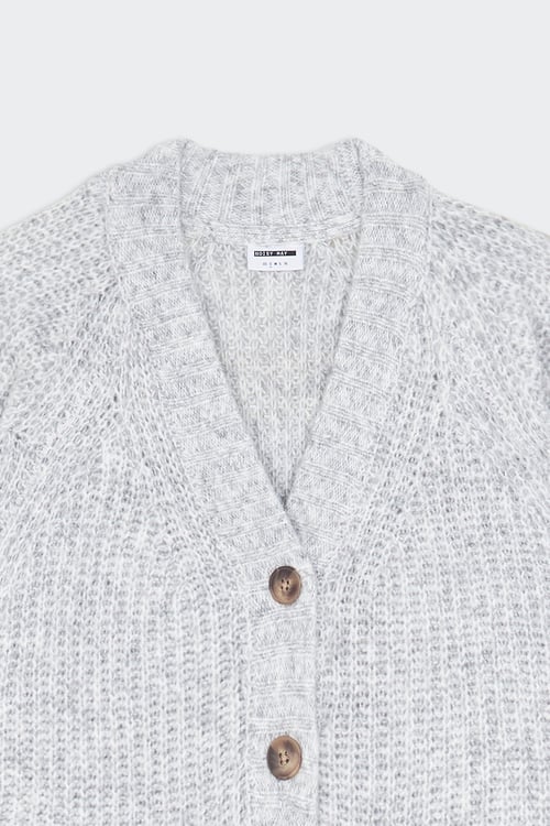 NOISY MAY Cardigan Gris