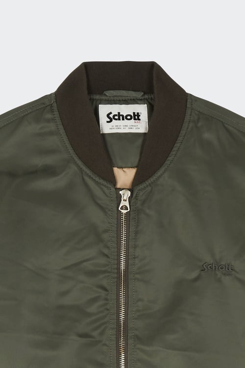 SCHOTT Veste bomber Vert
