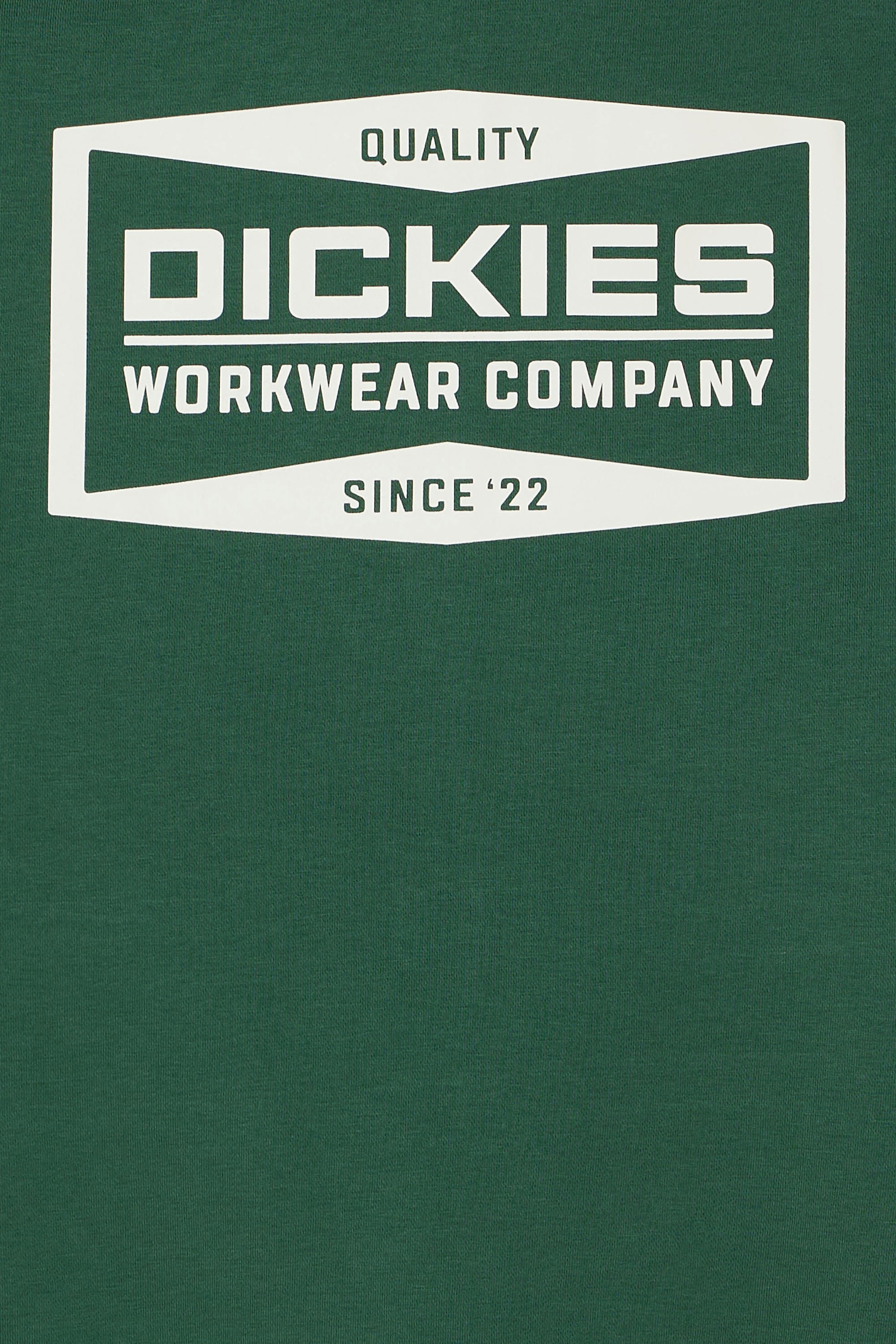 Regular-fit zip-up cotton-blend hoodie with Pony Player | Green by DICKIES Regular-fit zip-up cotton-blend hoodie with Pony Player Green