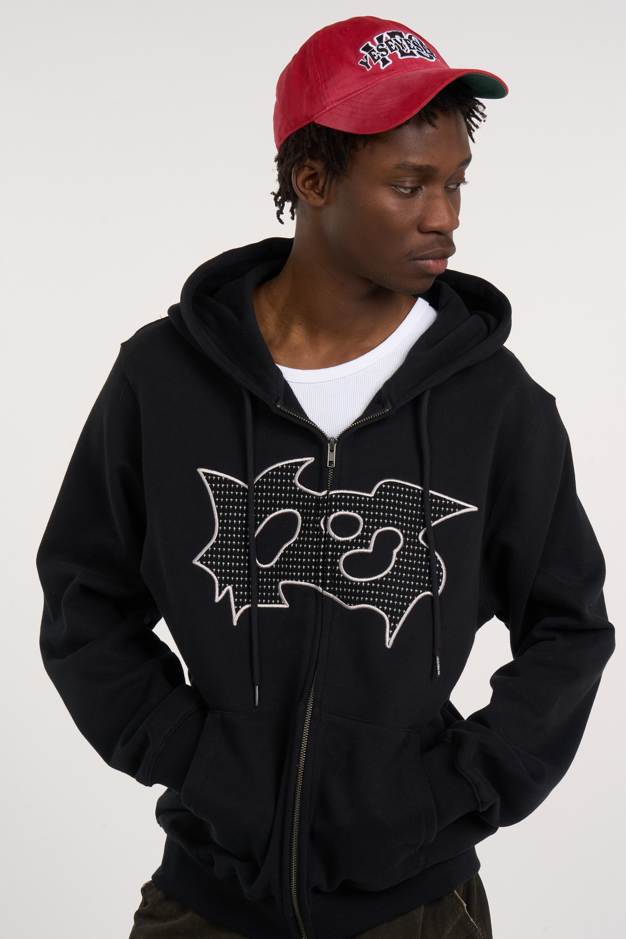 zip-up hoodie | Black YESEYESEE Men