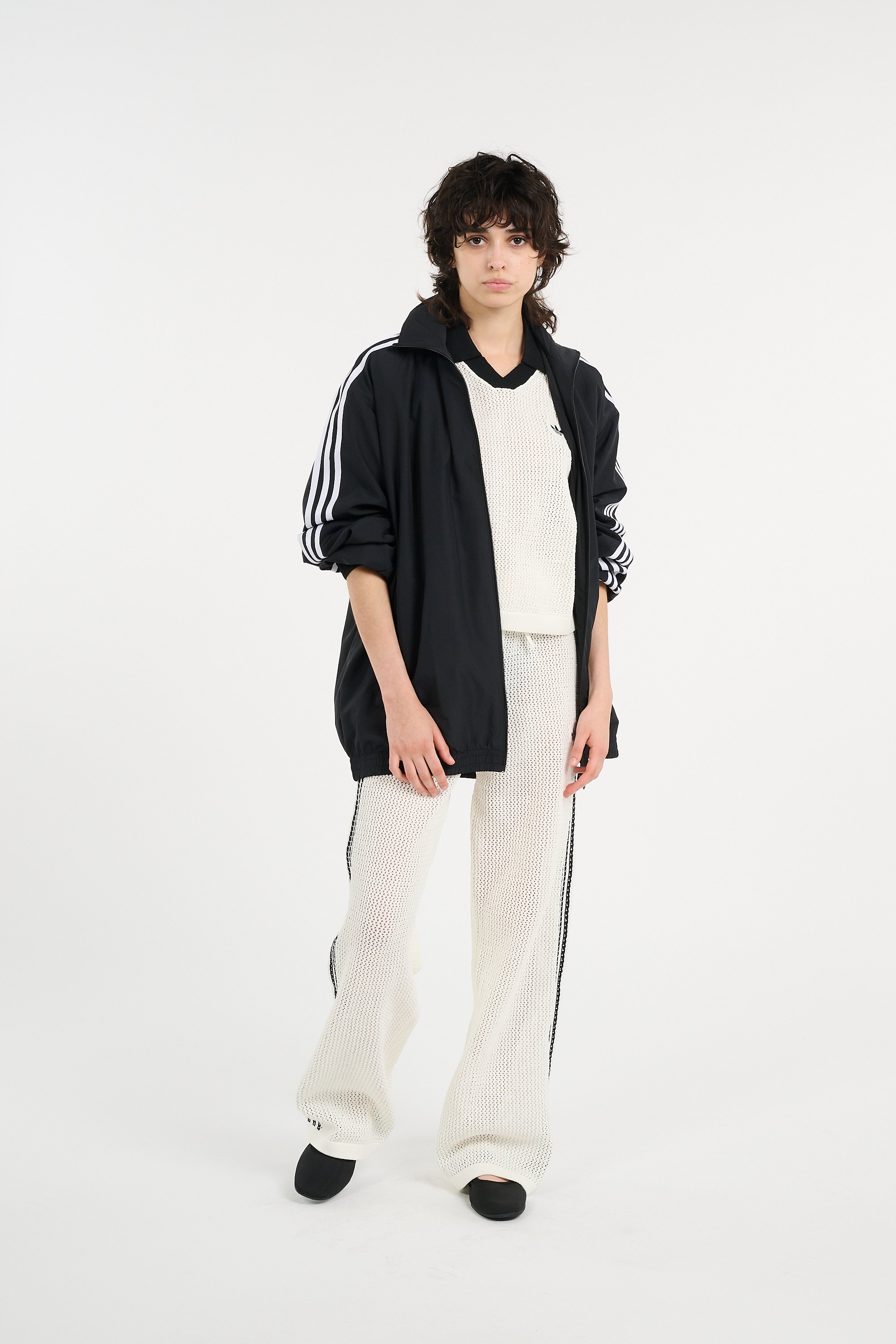 Veste de survêtement  ADIDAS Gris