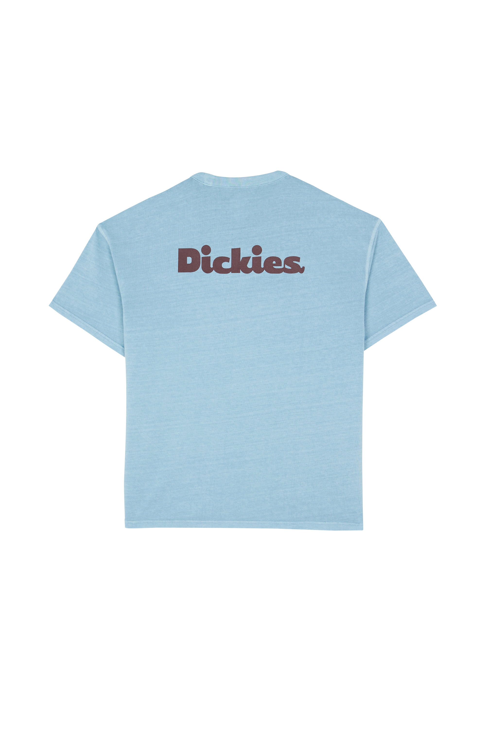 Regular-fit round-neck cotton T-shirt Blue