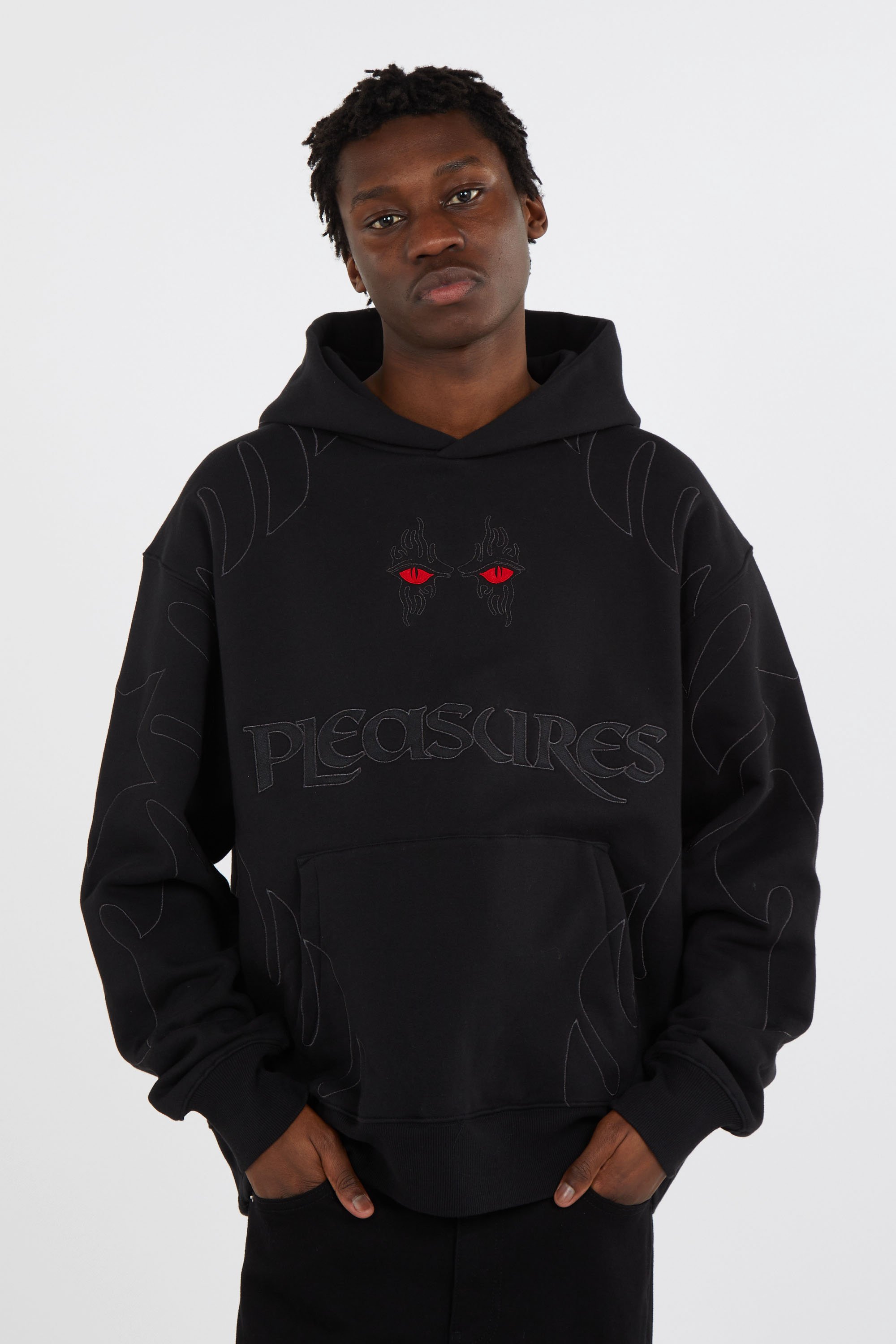 Hoodie | Noir PLEASURES Homme