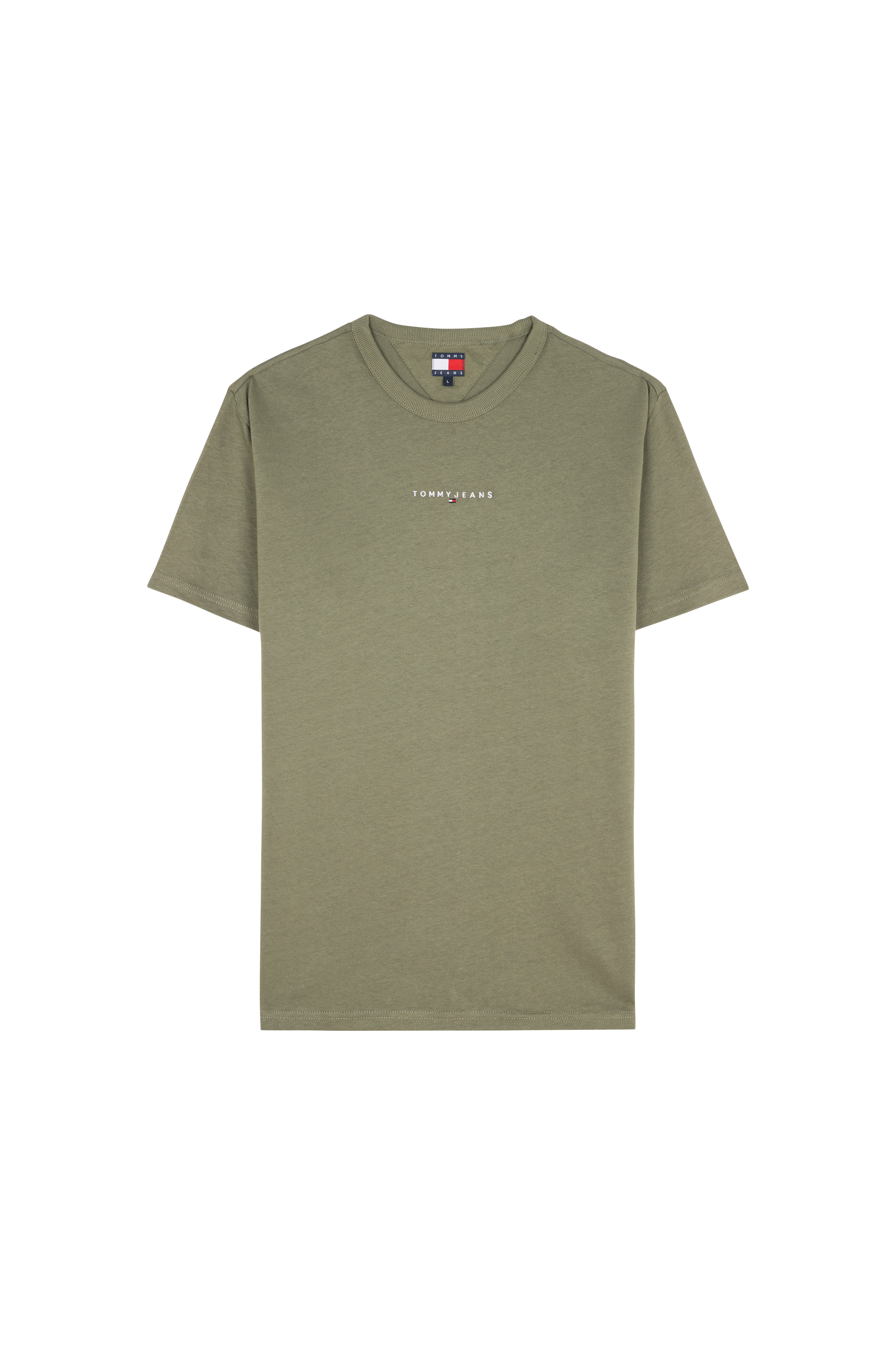 Regular-fit round-neck cotton T-shirt Green