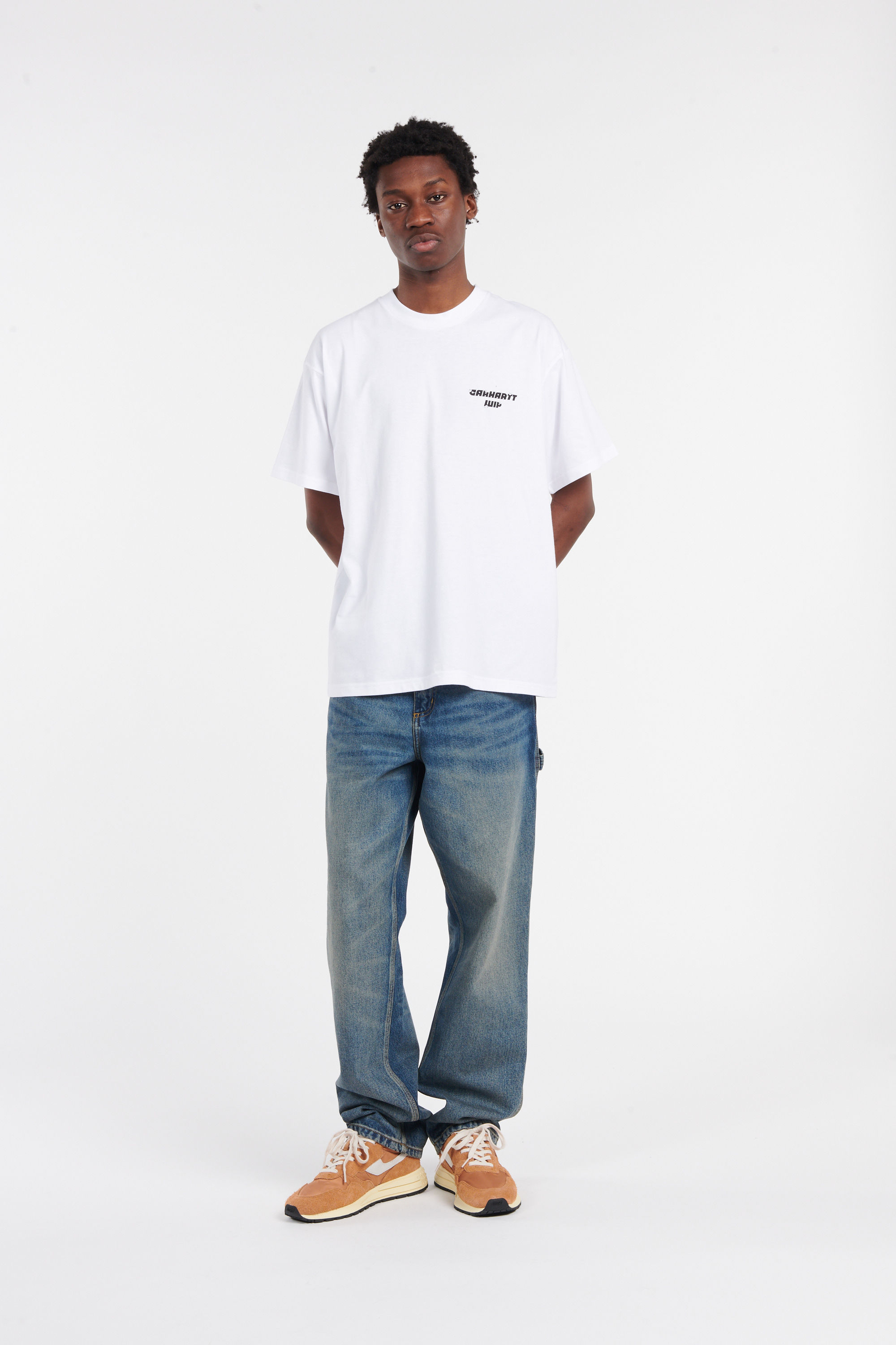 Regular-fit round-neck cotton T-shirt White