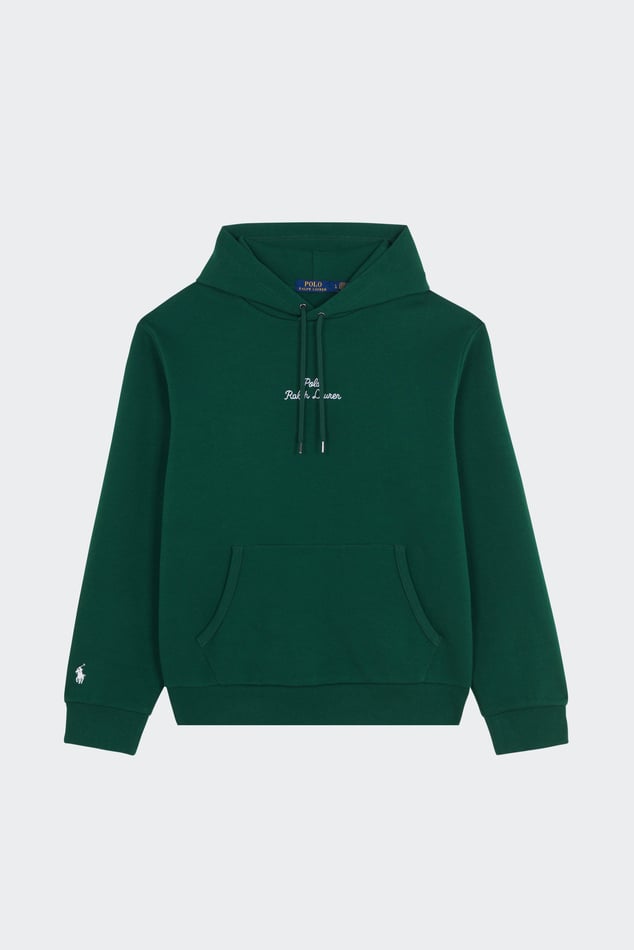 Hoodie Logo Double knit Green Polo Ralph Lauren Man Citadium
